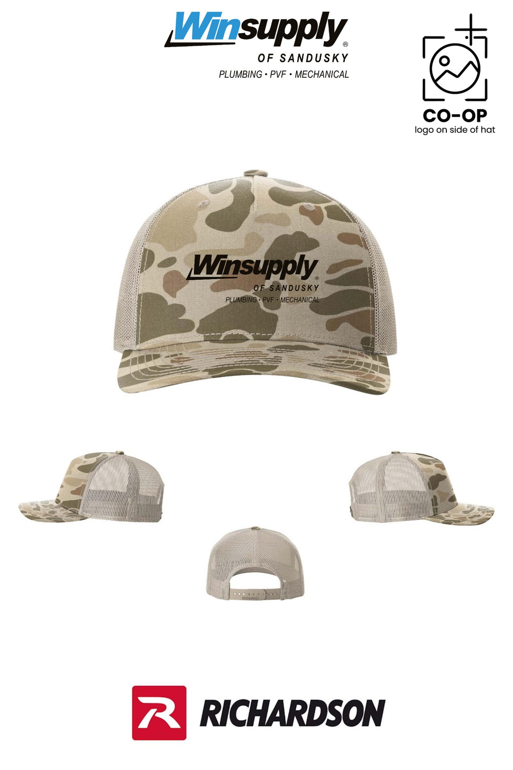 Richardson 112PFP Printed Five-Panel Trucker - Winsupply of Sandusky