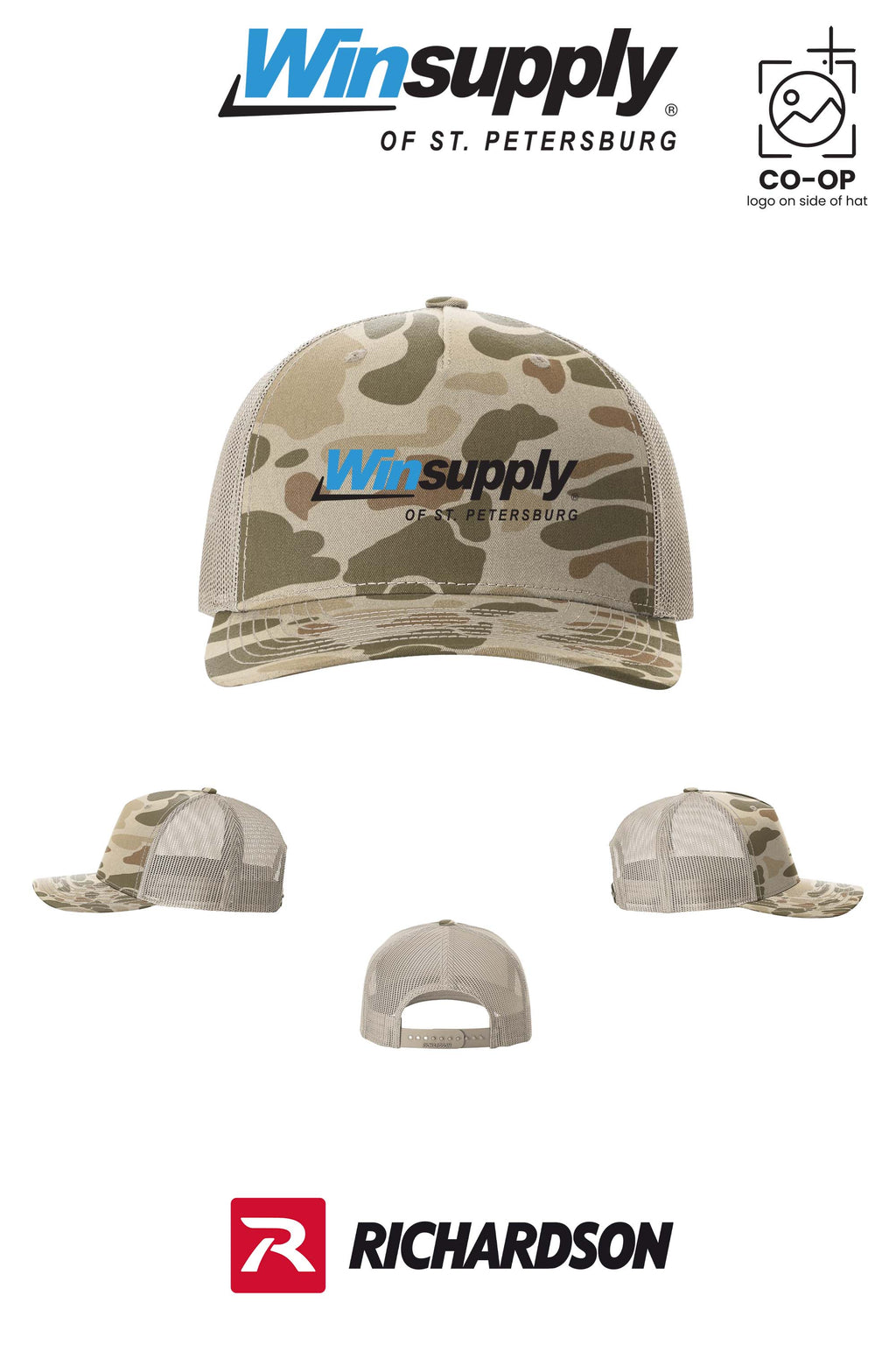Richardson 112PFP Printed Five-Panel Trucker - Winsupply of St. Petersburg