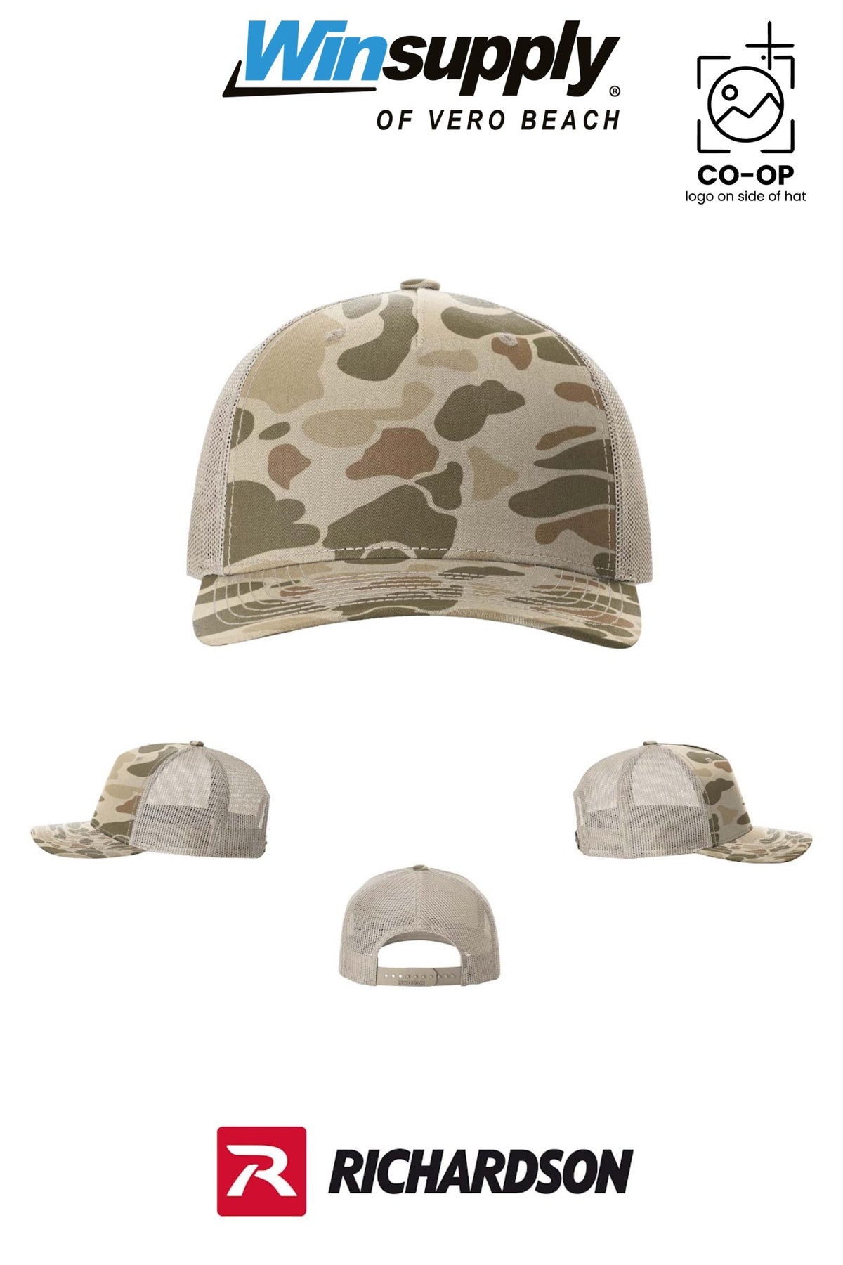 Richardson 112PFP Printed Five-Panel Trucker - Winsupply of Vero Beach