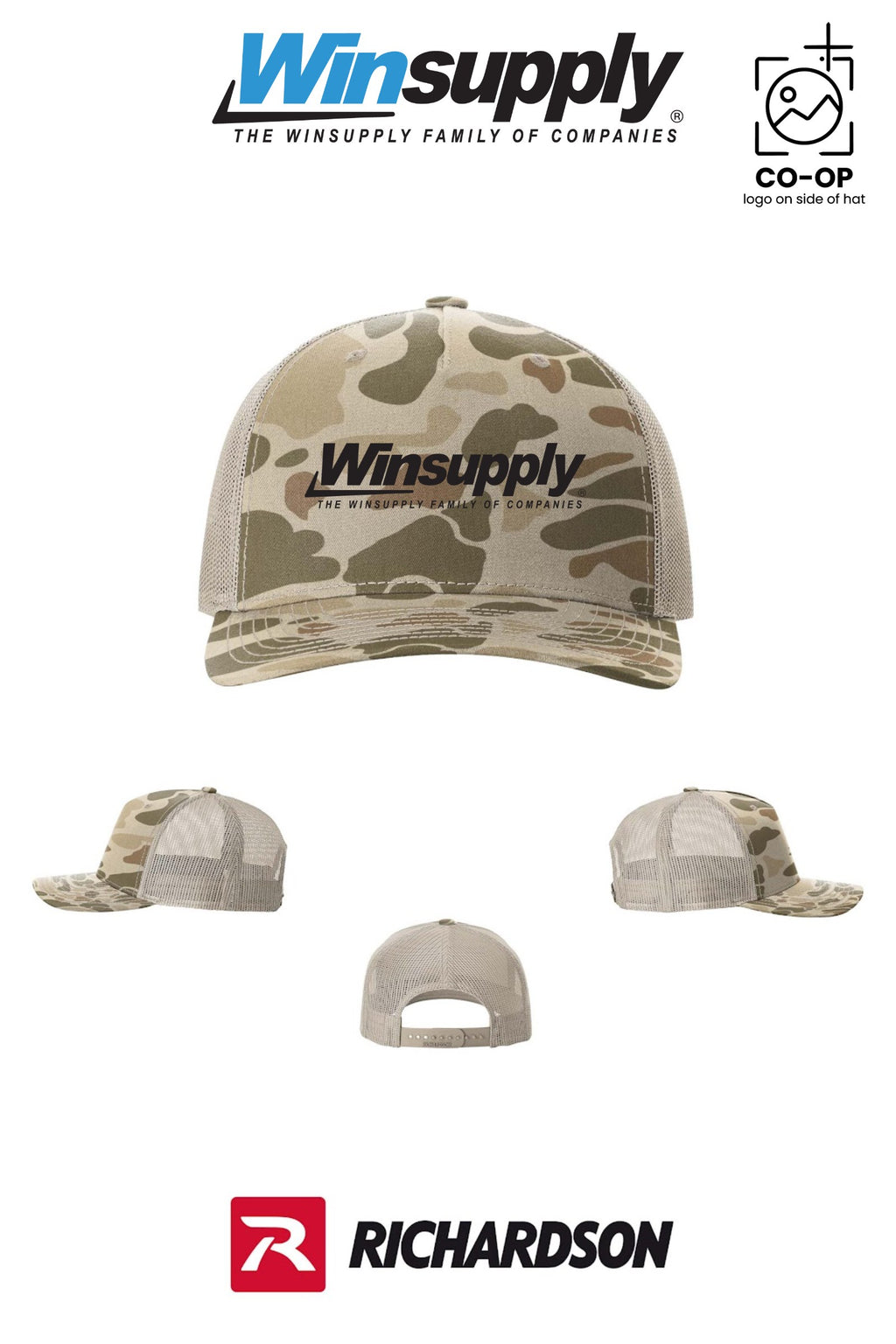 Richardson 112PFP Printed Five-Panel Trucker - Winsupply of West Hartford