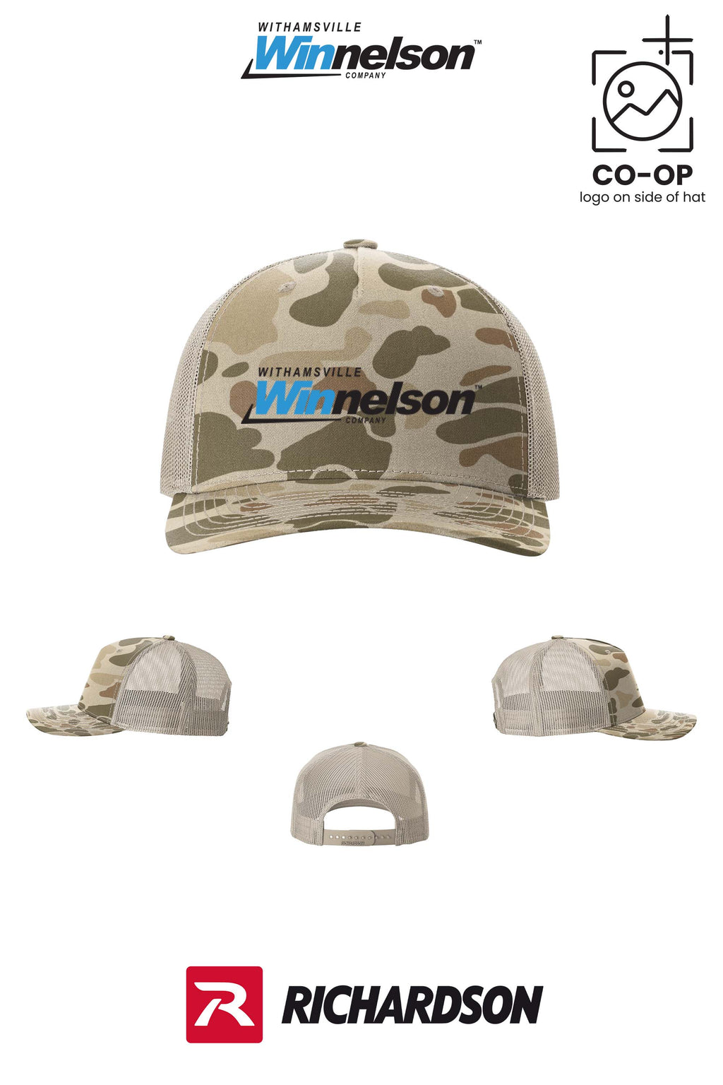 Richardson 112PFP Printed Five-Panel Trucker - Withamsville Winnelson