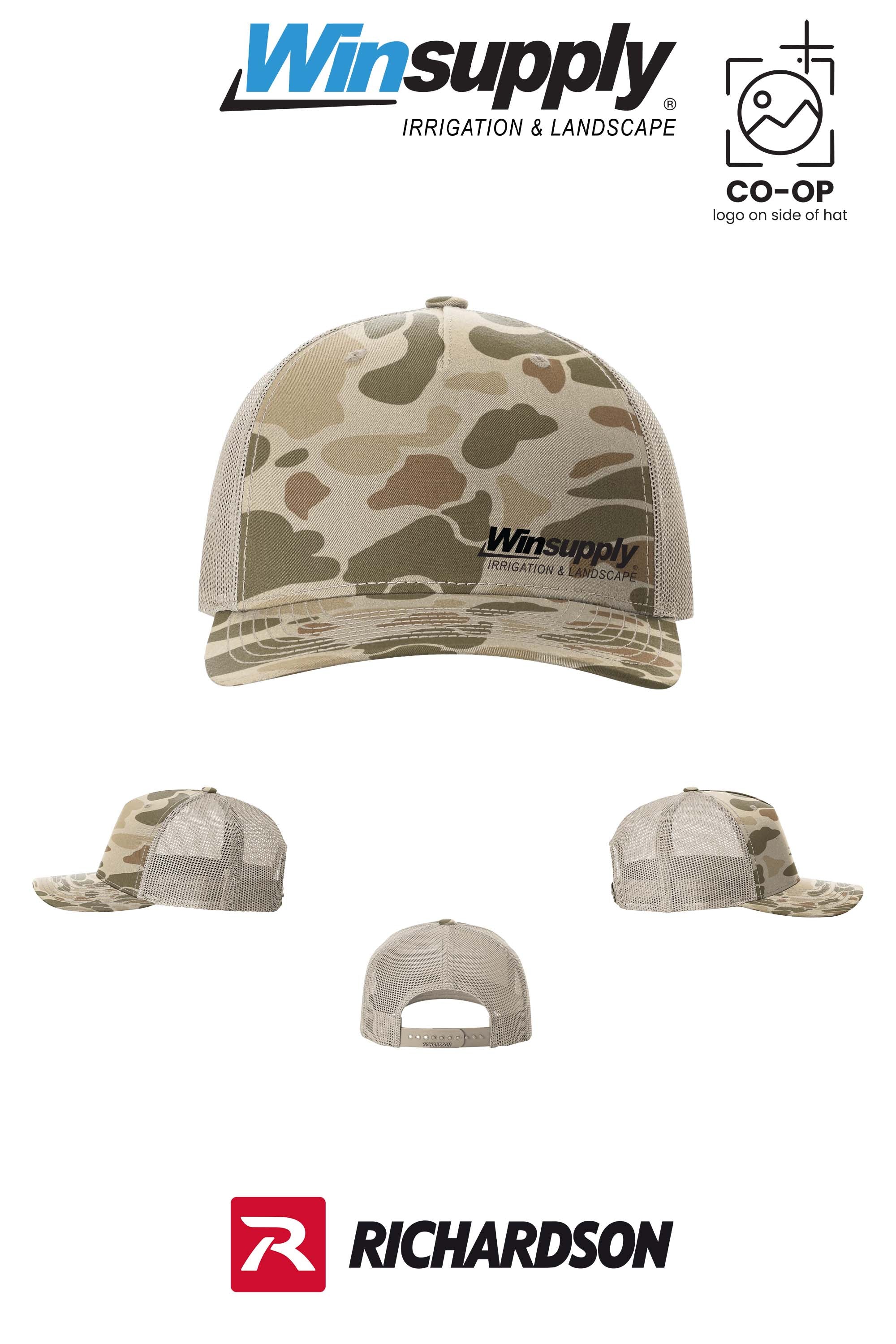 Richardson 112PFP Printed Five-Panel Trucker *offset logo* - Winsupply NE Albuquerque NM Co.