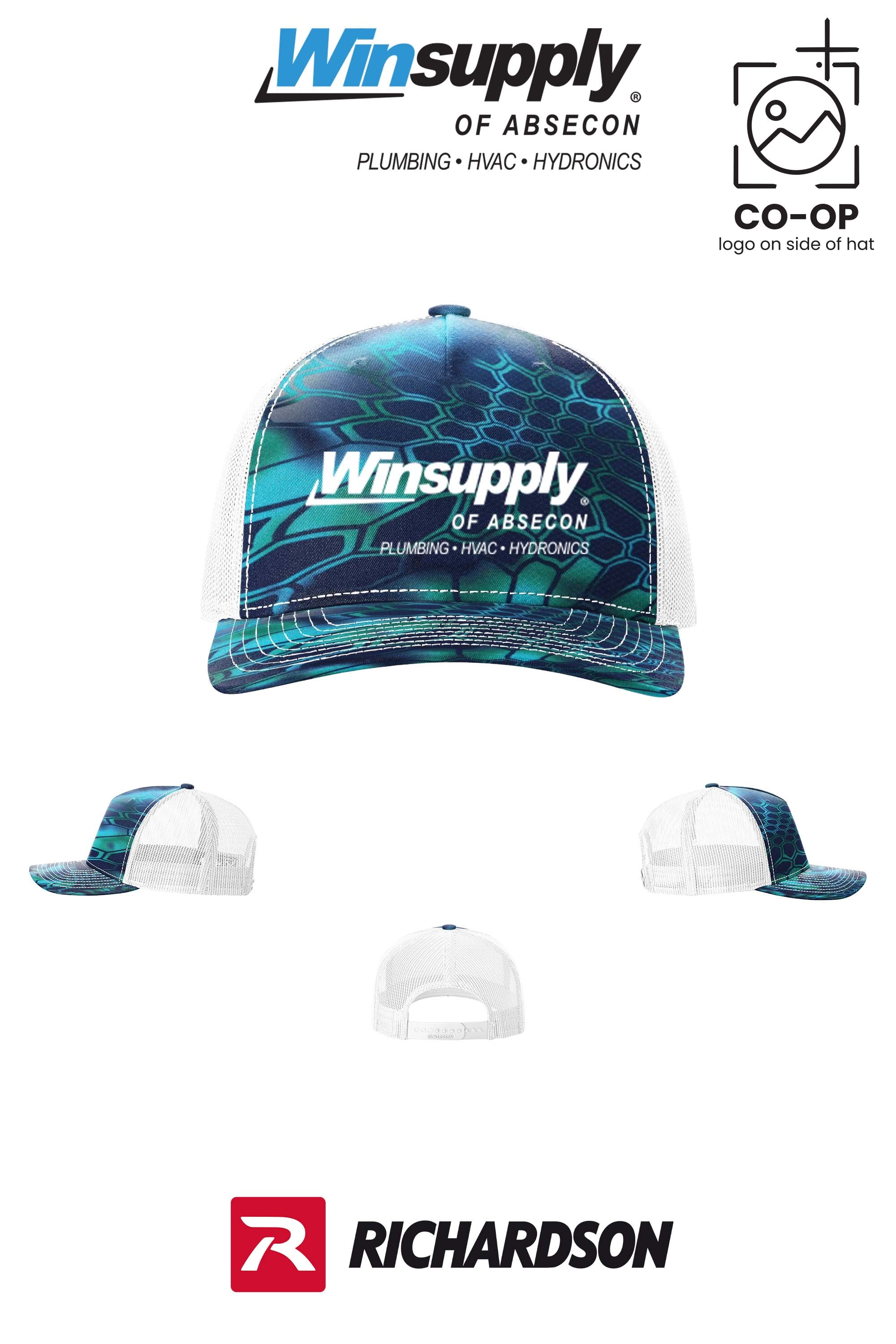 Richardson 112PFP Printed Five-Panel Trucker - Winsupply of Absecon