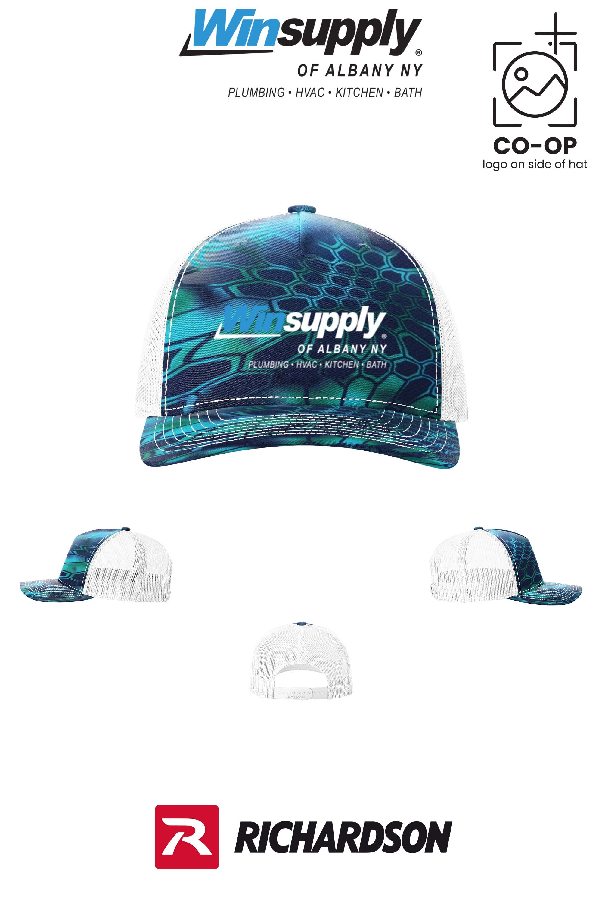 Richardson 112PFP Printed Five-Panel Trucker - Winsupply of Albany NY