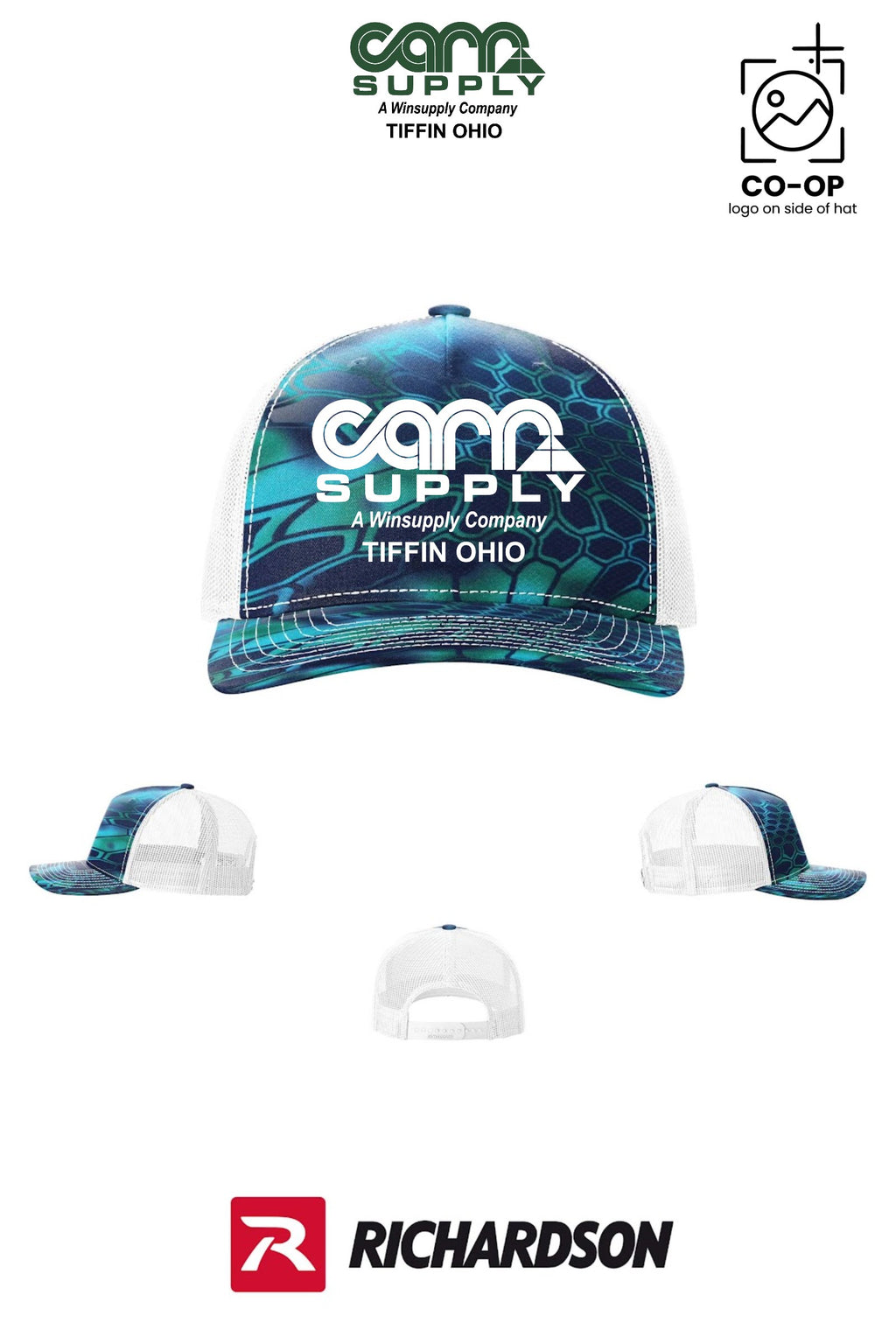 Richardson 112PFP Printed Five-Panel Trucker - Carr Supply - Tiffin