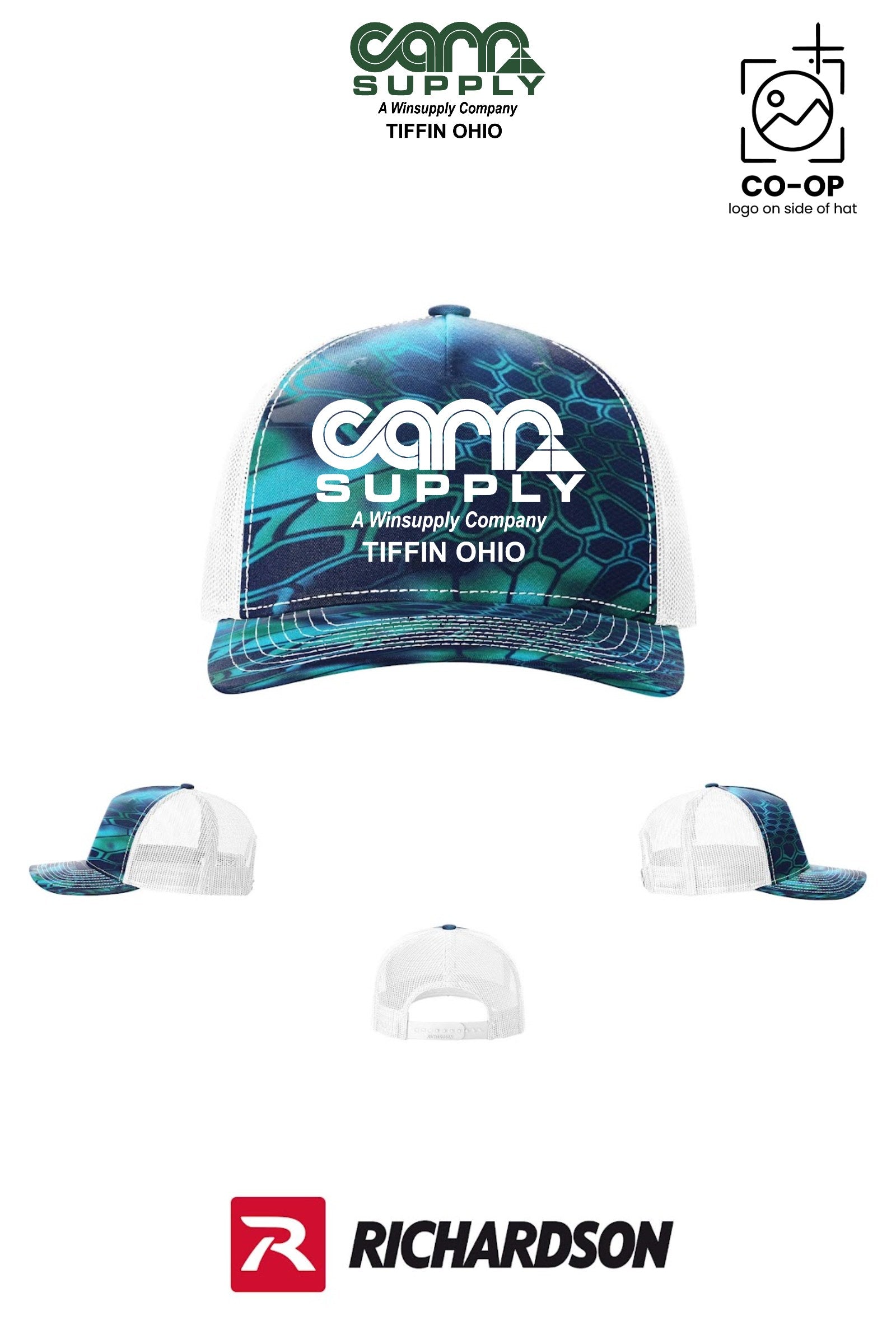Richardson 112PFP Printed Five-Panel Trucker - Carr Supply - Tiffin