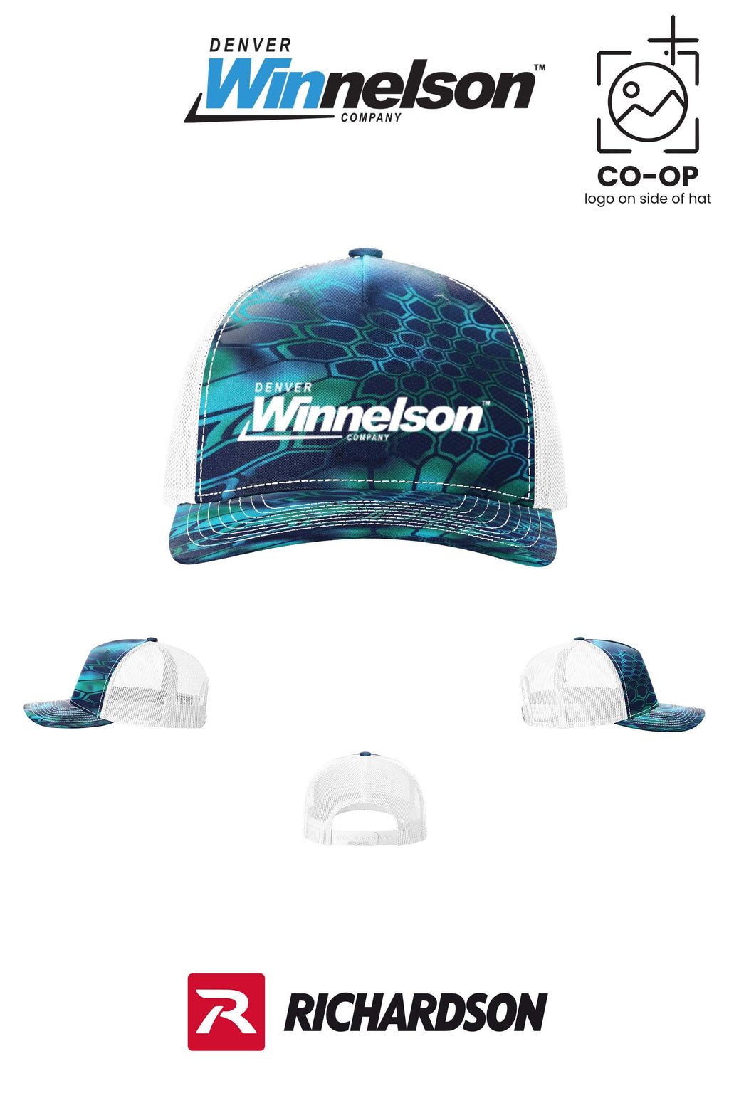 Richardson 112PFP Printed Five-Panel Trucker - Denver Winnelson