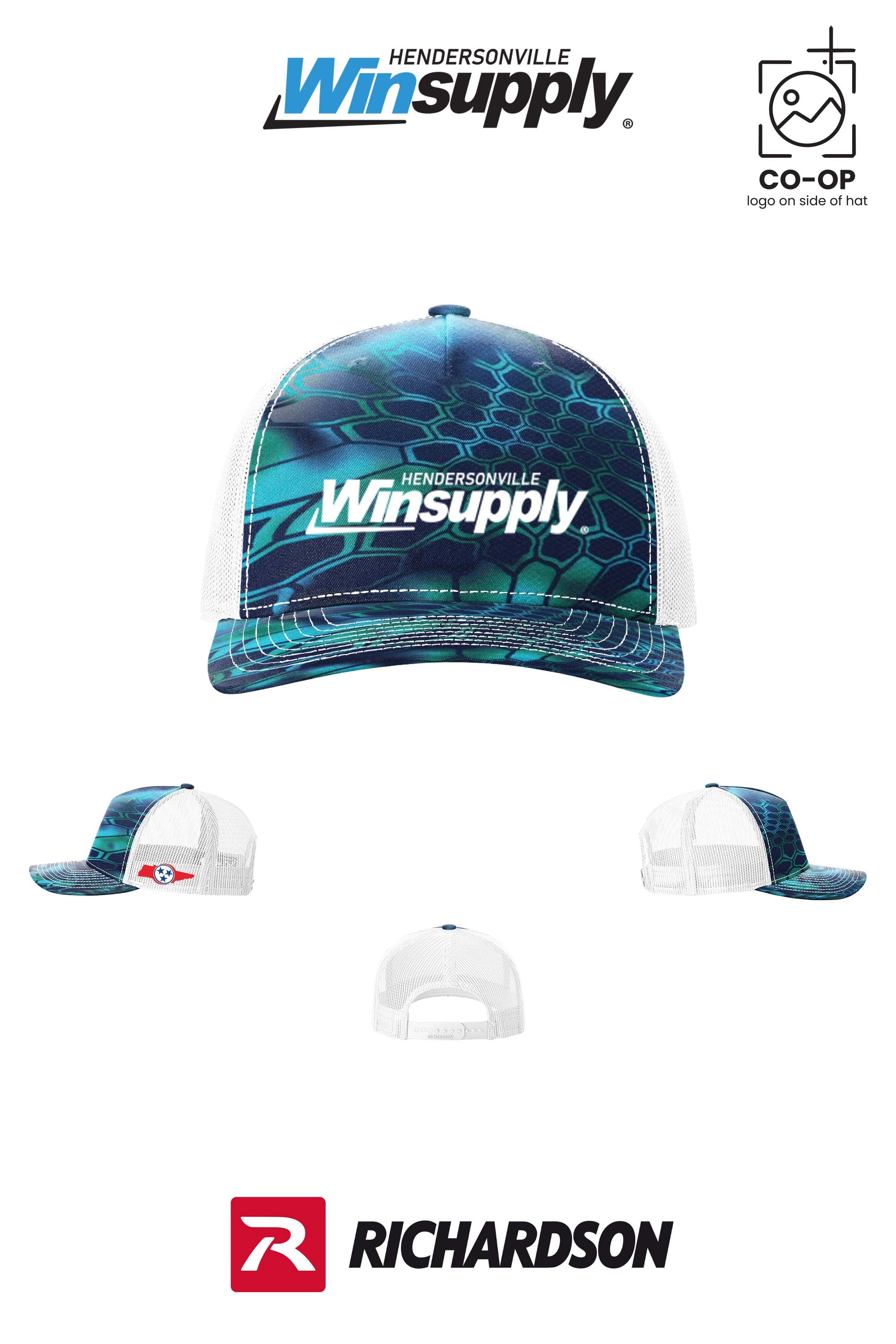 Richardson 112PFP Printed Five-Panel Trucker - Winsupply of Hendersonville