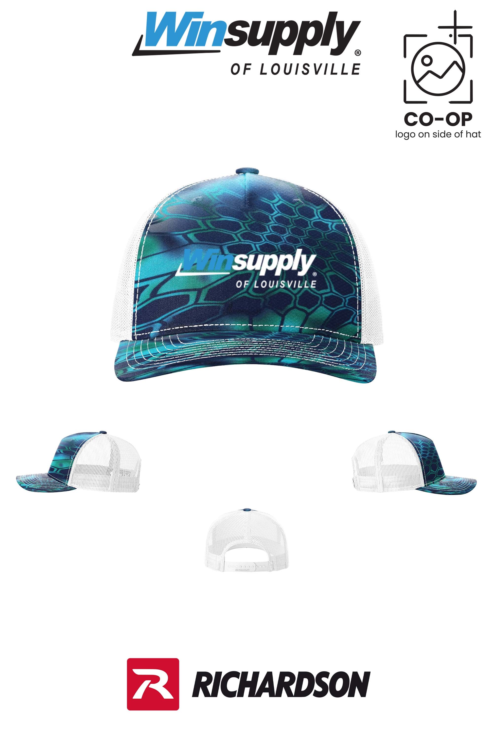Richardson 112PFP Printed Five-Panel Trucker - Winsupply of Louisville KY