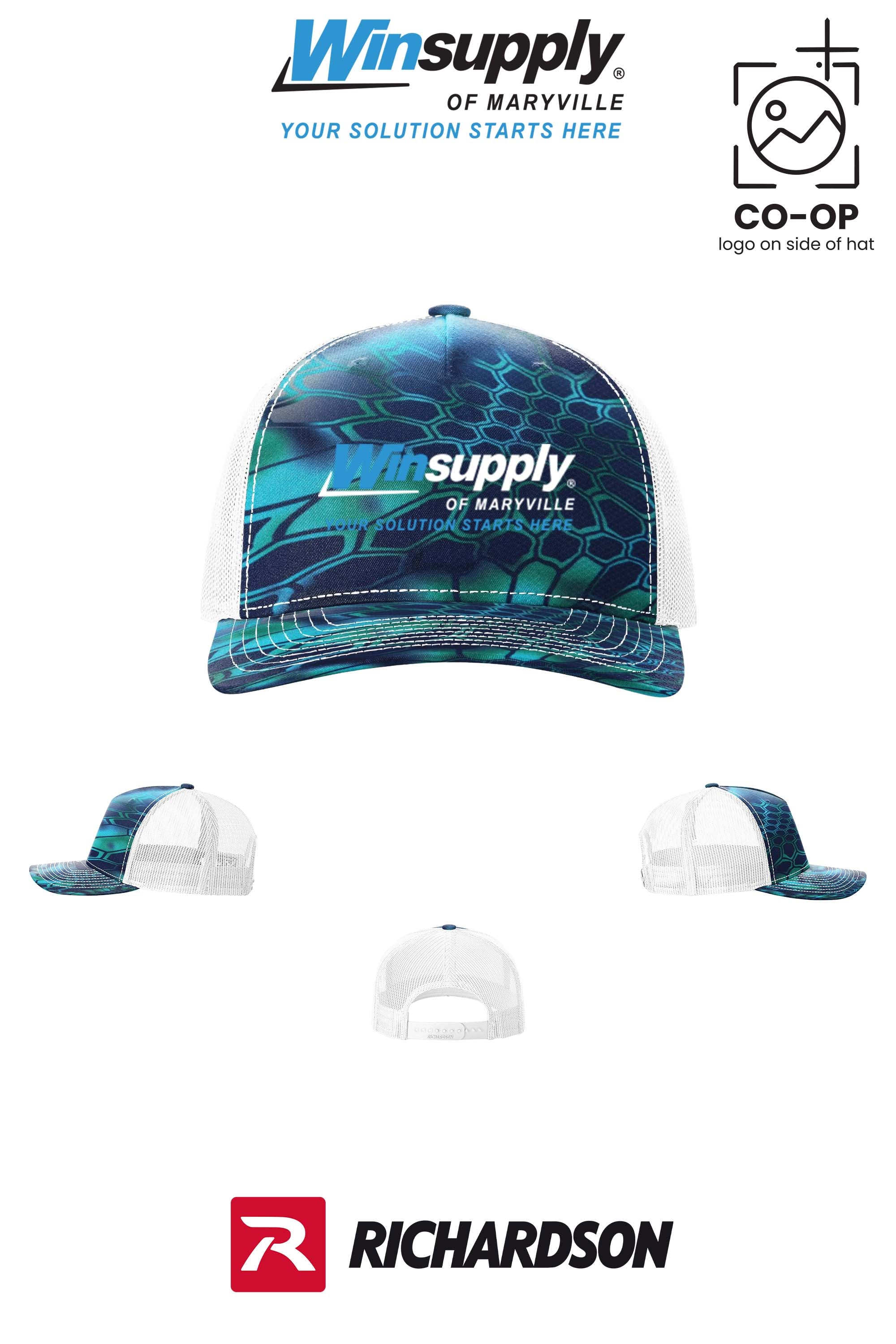 Richardson 112PFP Printed Five-Panel Trucker - Winsupply of Maryville