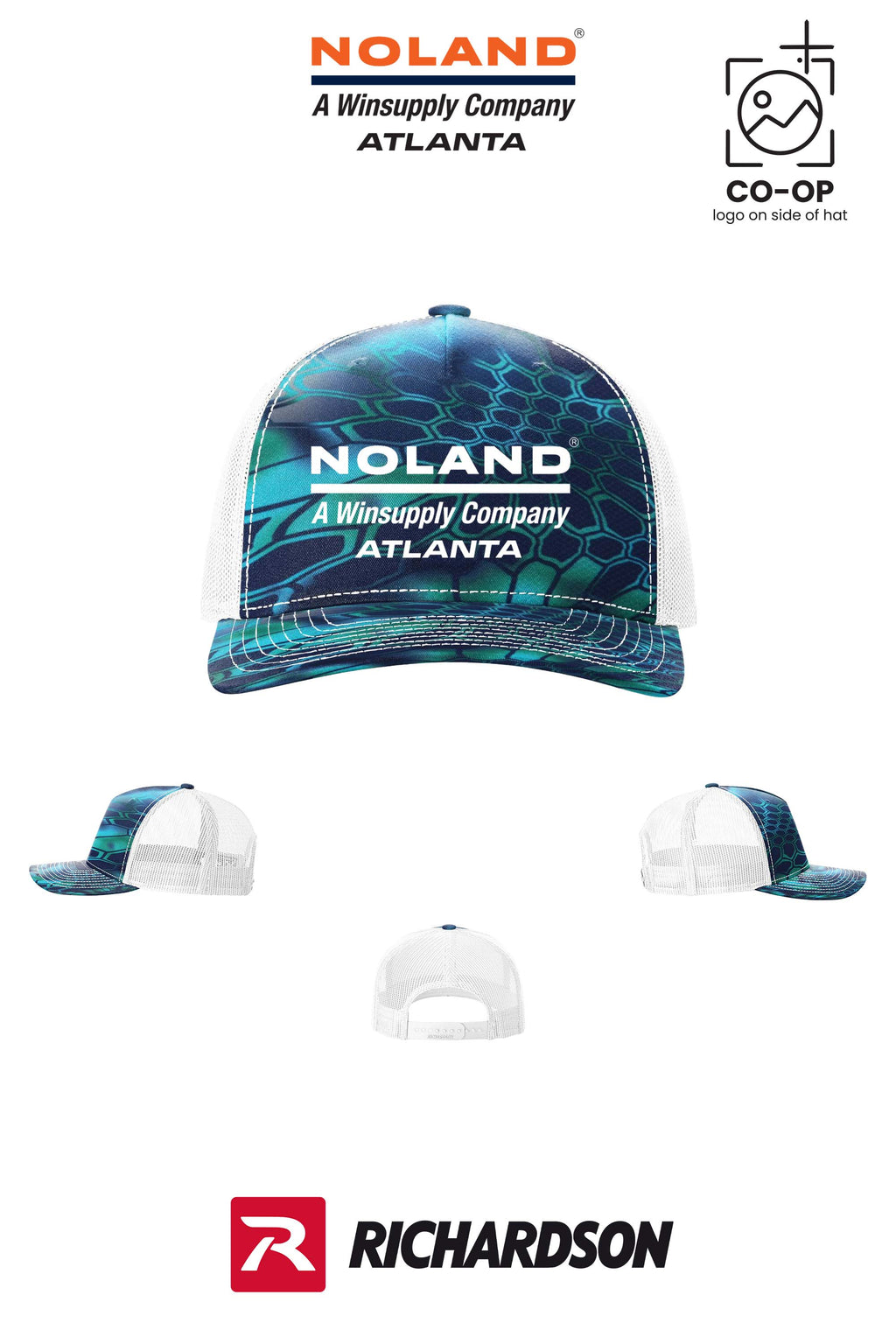 Richardson 112PFP Printed Five-Panel Trucker - Atlanta Noland
