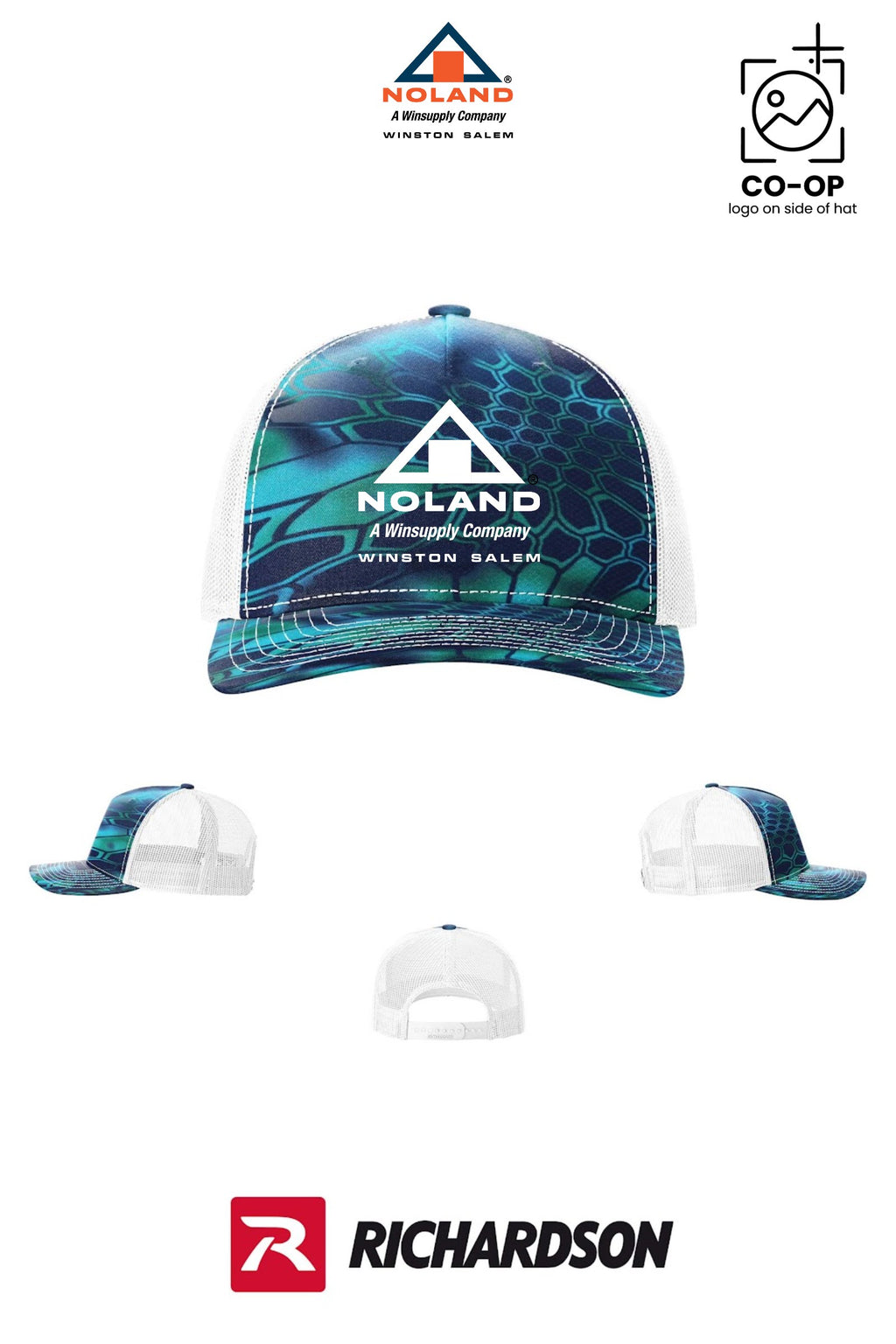 Richardson 112PFP Printed Five-Panel Trucker - Winston Salem Noland