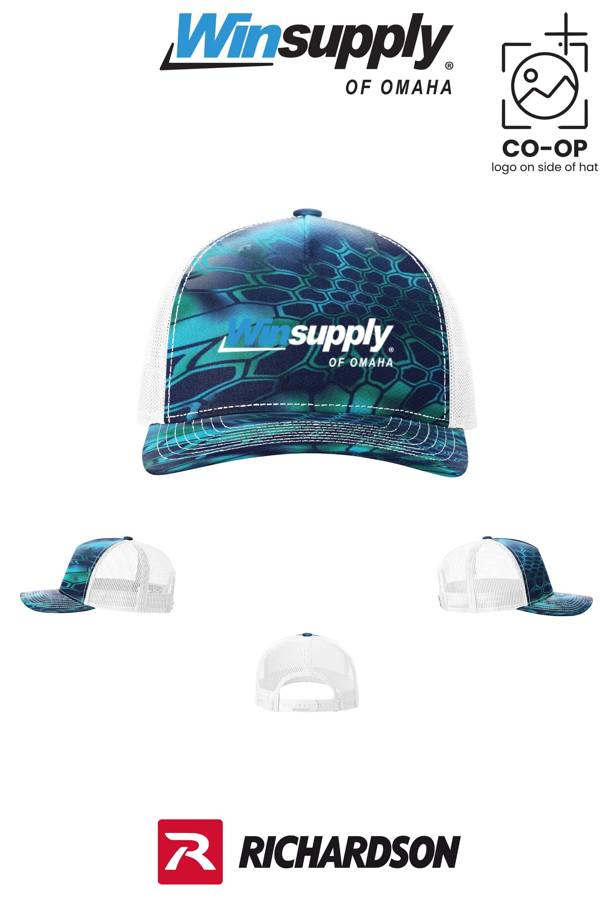 Richardson 112PFP Printed Five-Panel Trucker - Winsupply of Omaha