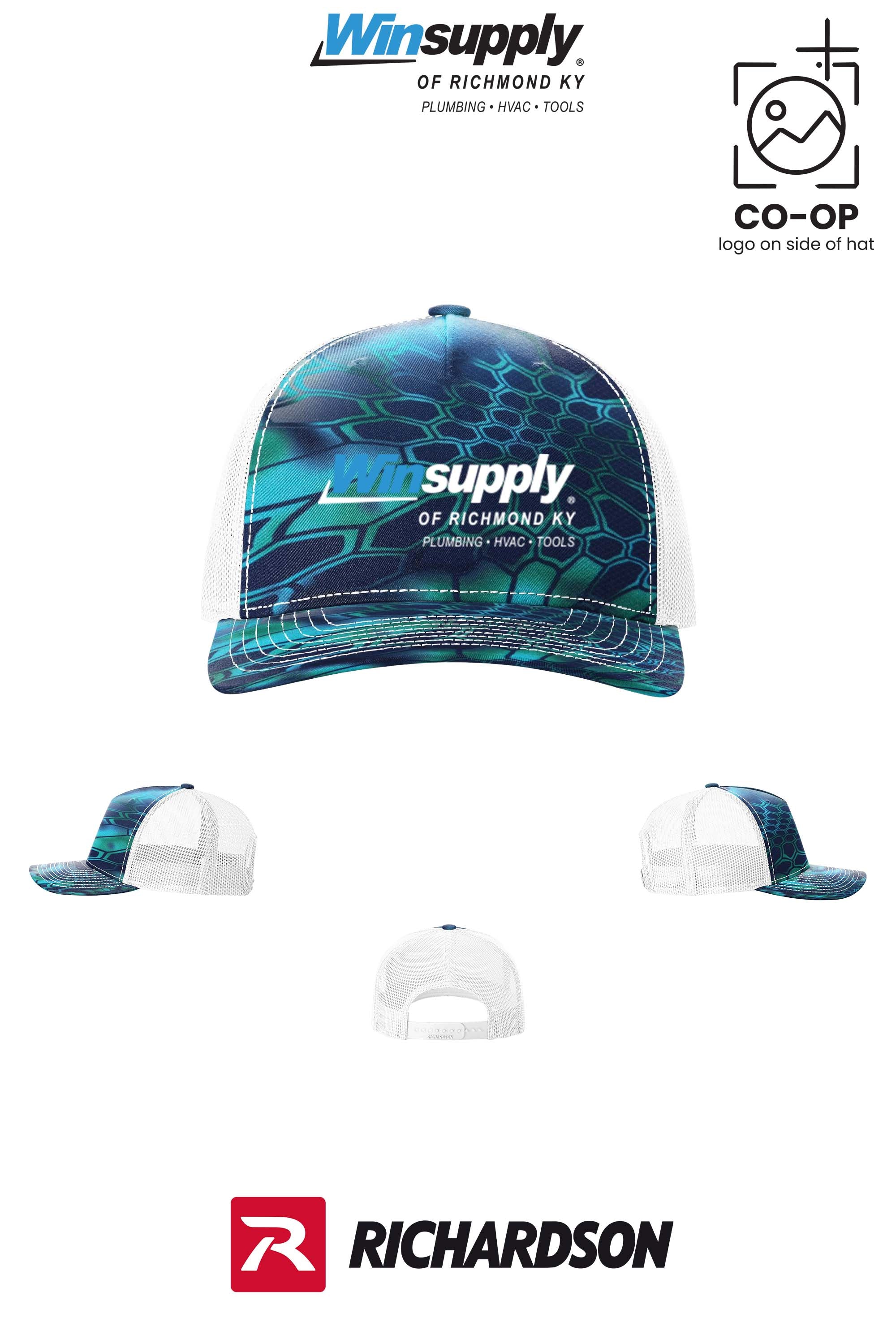 Richardson 112PFP Printed Five-Panel Trucker - Winsupply of Richmond KY