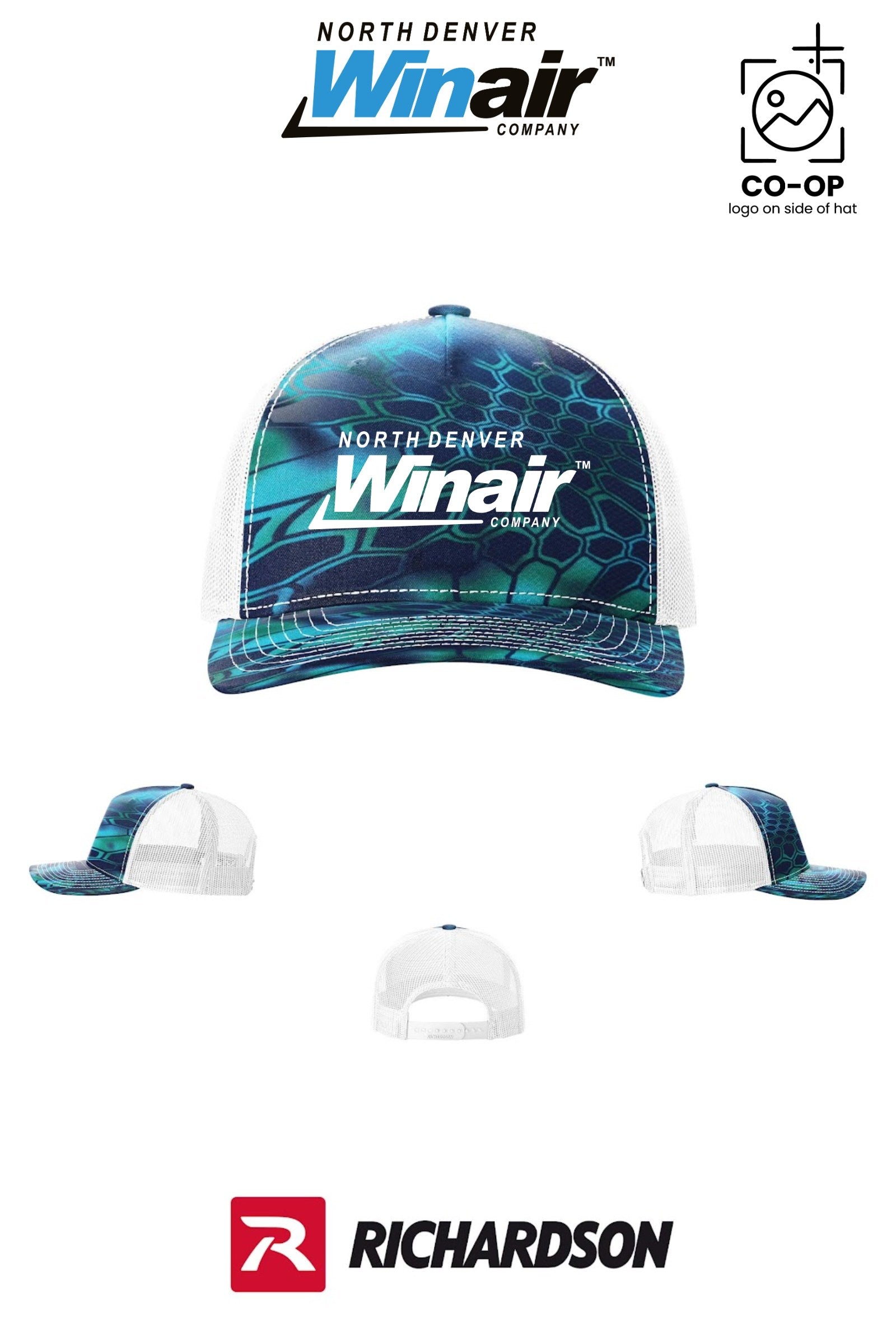 Richardson 112PFP Printed Five-Panel Trucker - North Denver Winair