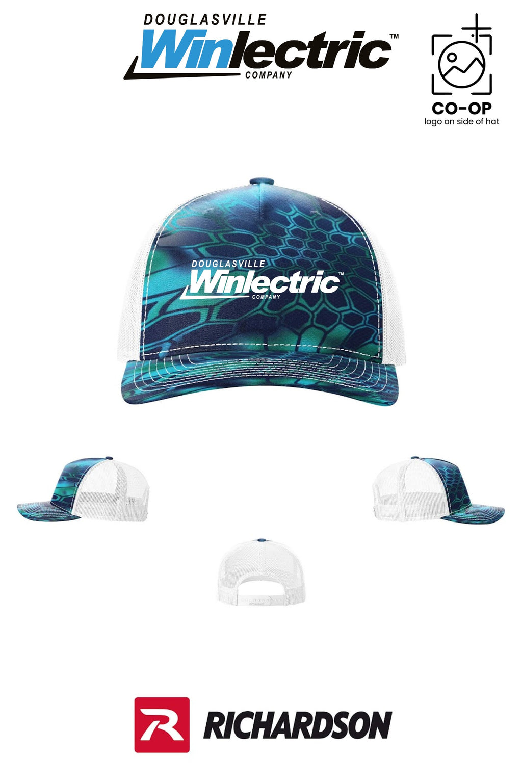 Richardson 112PFP Printed Five-Panel Trucker - Douglasville Winlectric