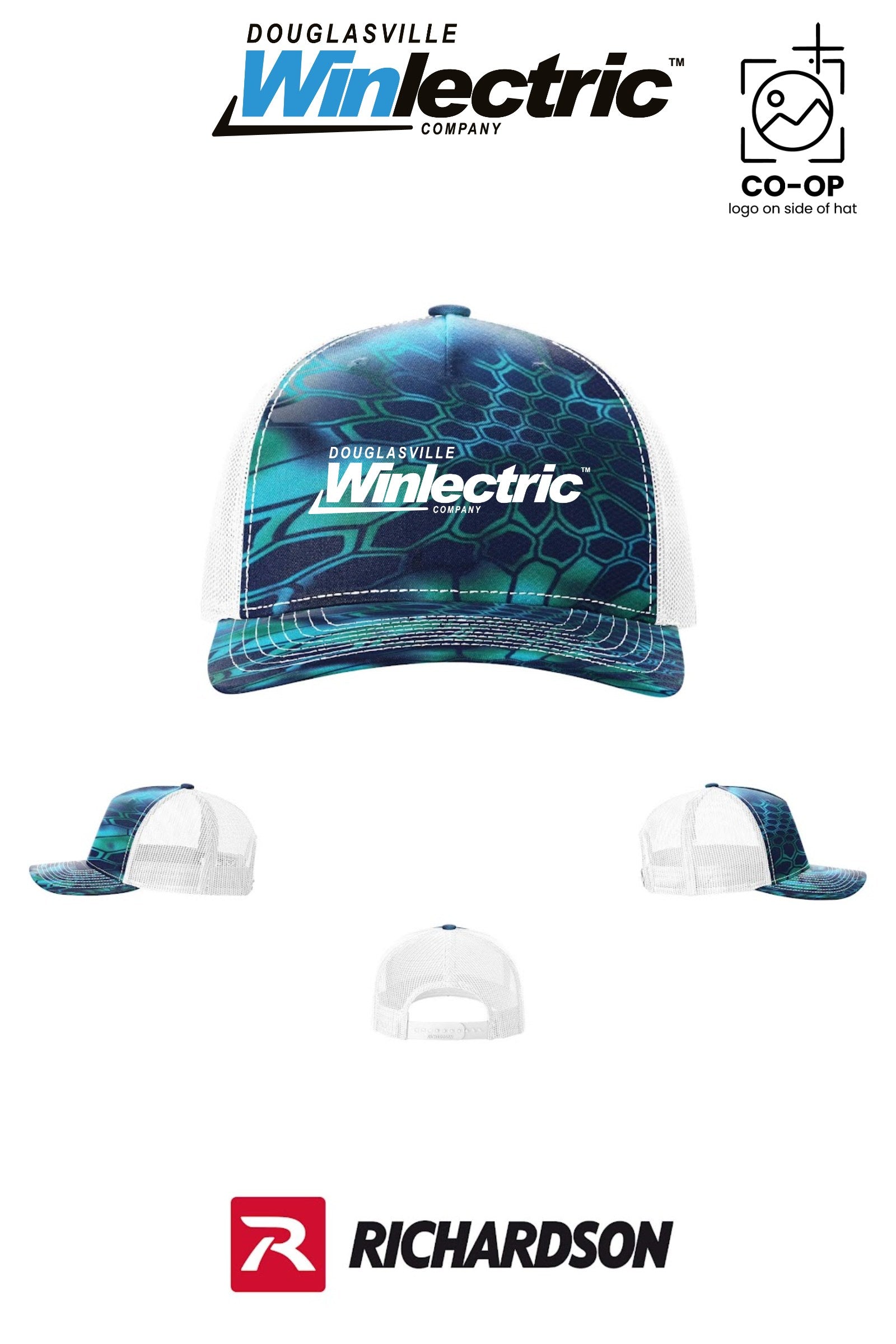 Richardson 112PFP Printed Five-Panel Trucker - Douglasville Winlectric