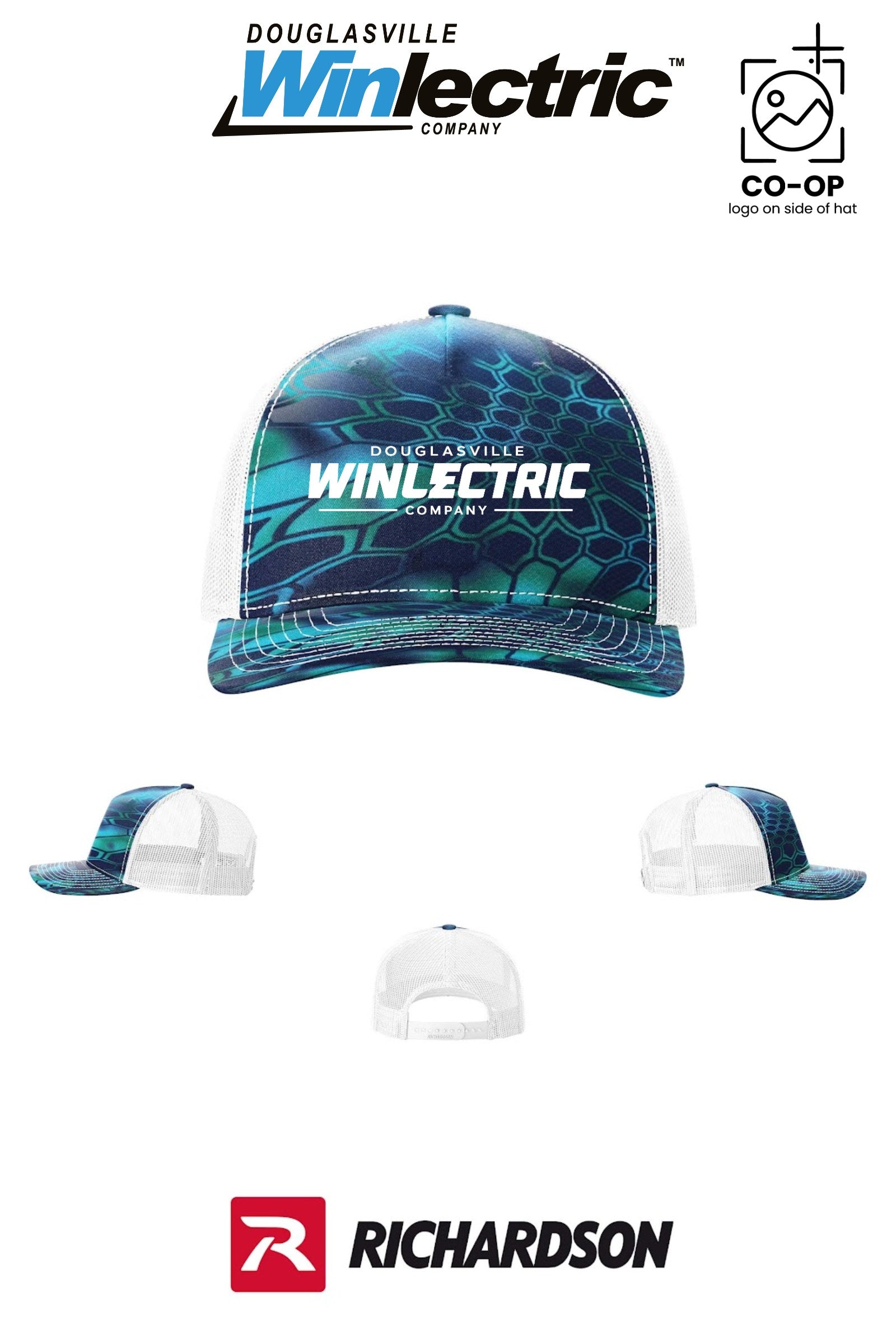 Richardson 112PFP Printed Five-Panel Trucker - Douglasville Winlectric