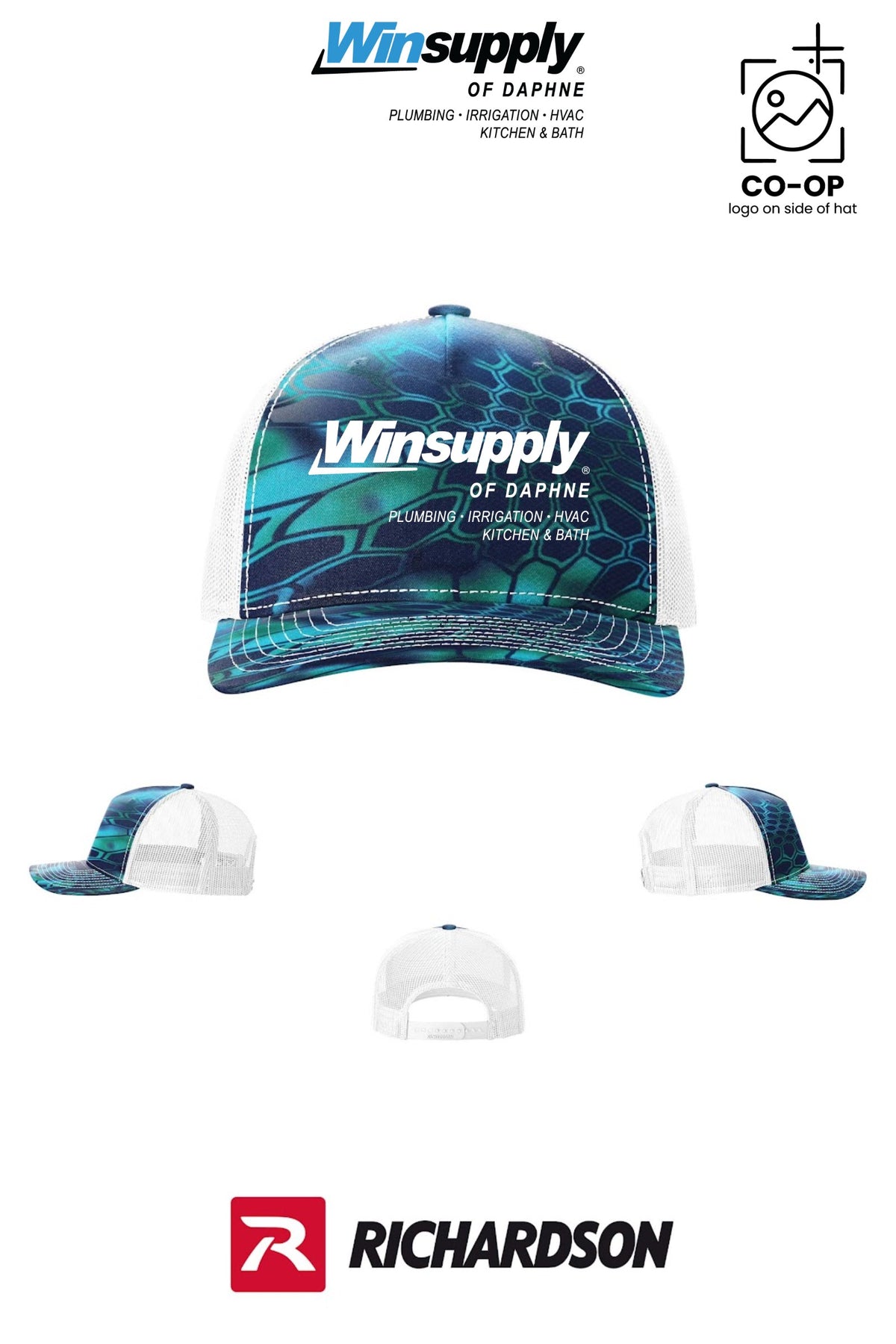 Richardson 112PFP Printed Five-Panel Trucker - Winsupply of Daphne