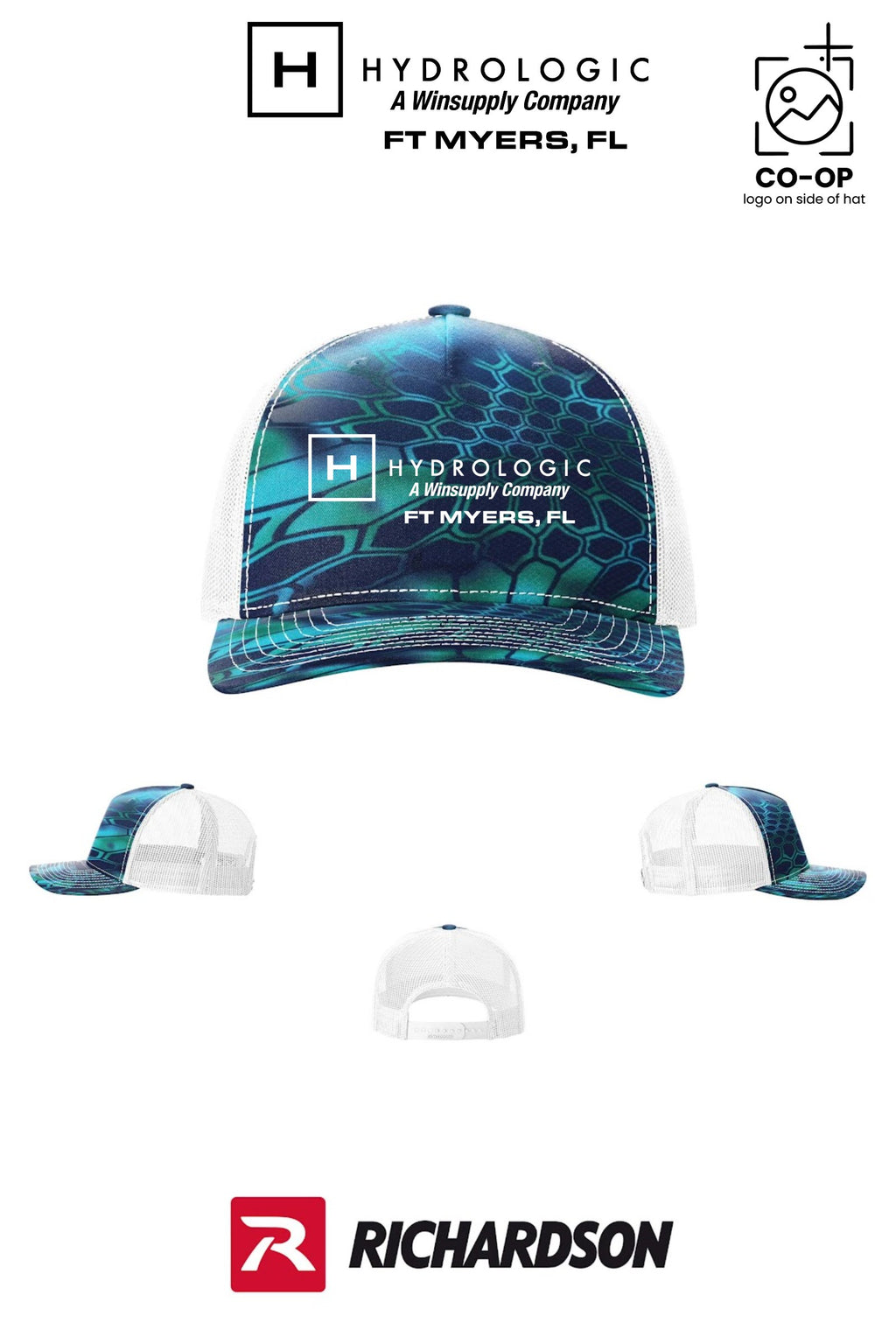 Richardson 112PFP Printed Five-Panel Trucker - Winsupply Ft Myers FL Co.