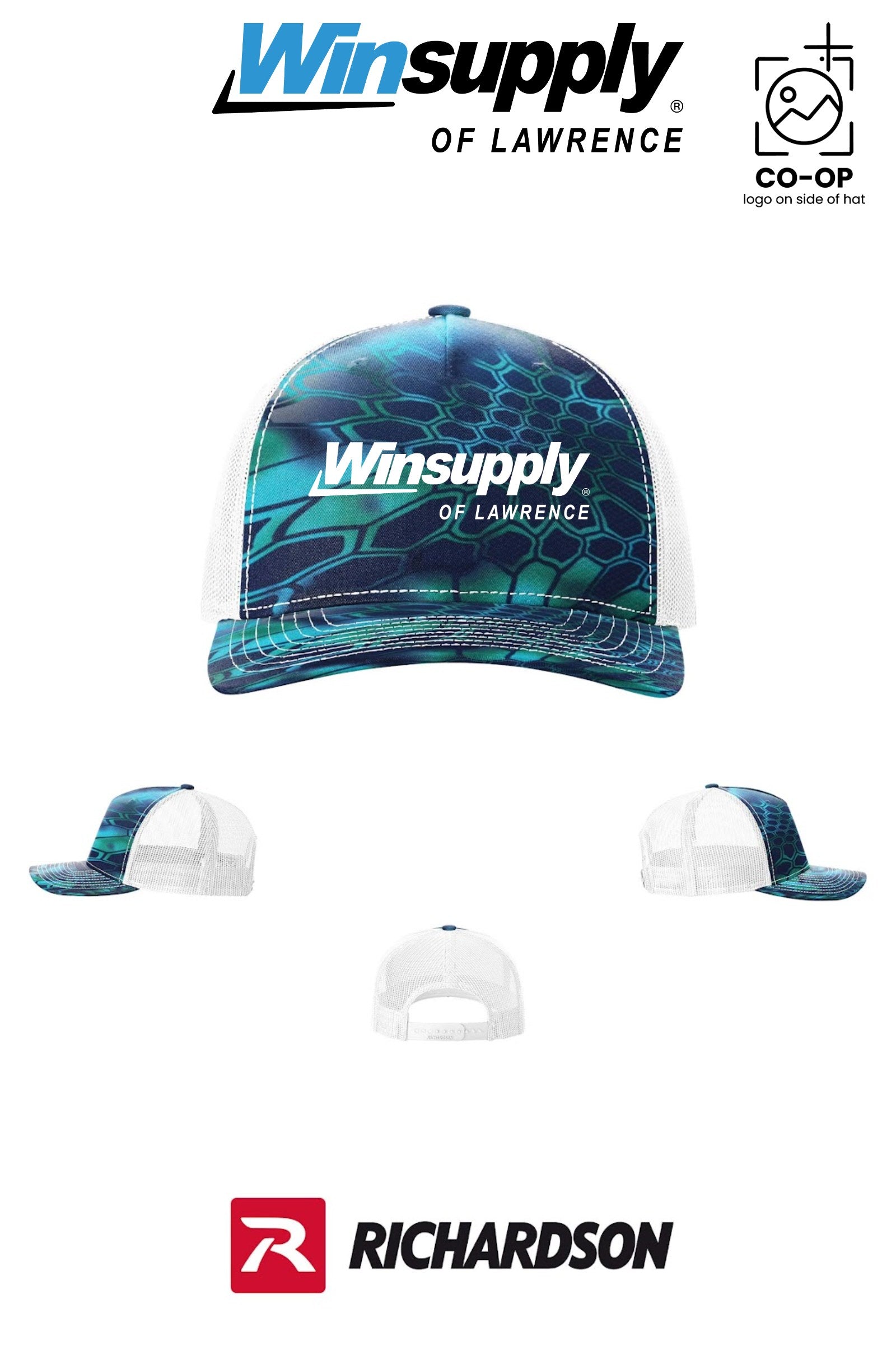 Richardson 112PFP Printed Five-Panel Trucker - Winsupply of Lawrence
