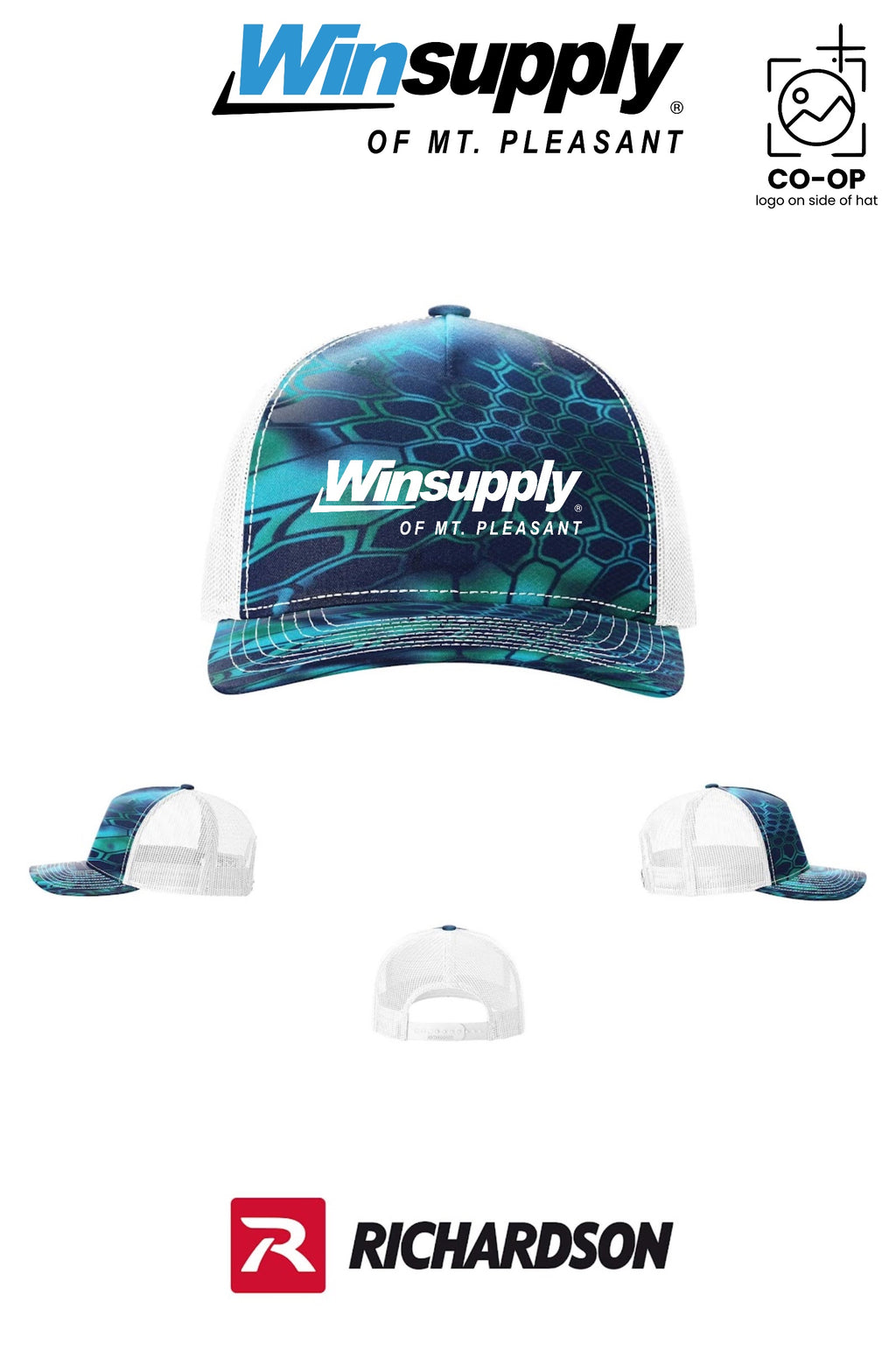 Richardson 112PFP Printed Five-Panel Trucker - Winsupply of Mt. Pleasant