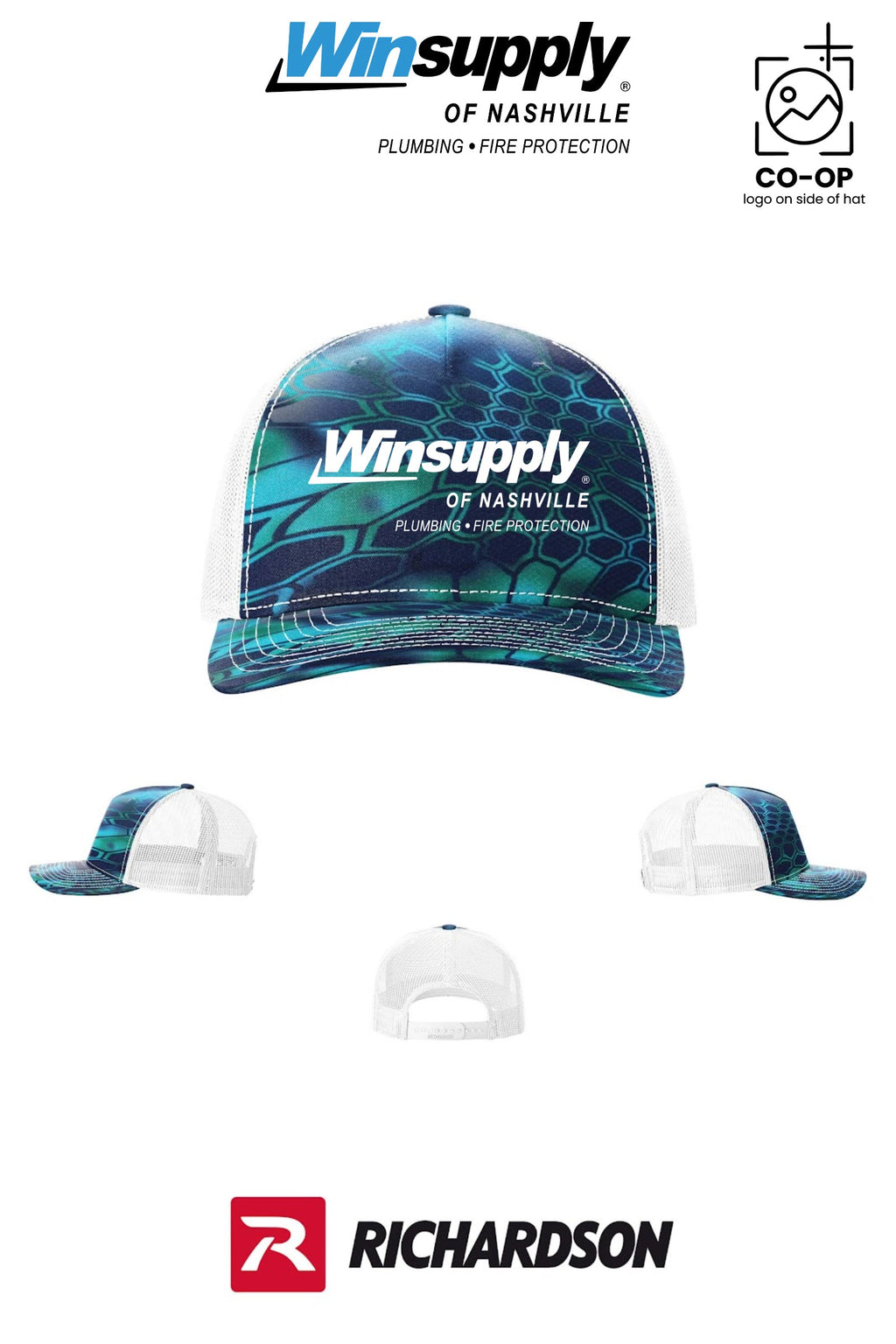 Richardson 112PFP Printed Five-Panel Trucker - Winsupply of Nashville