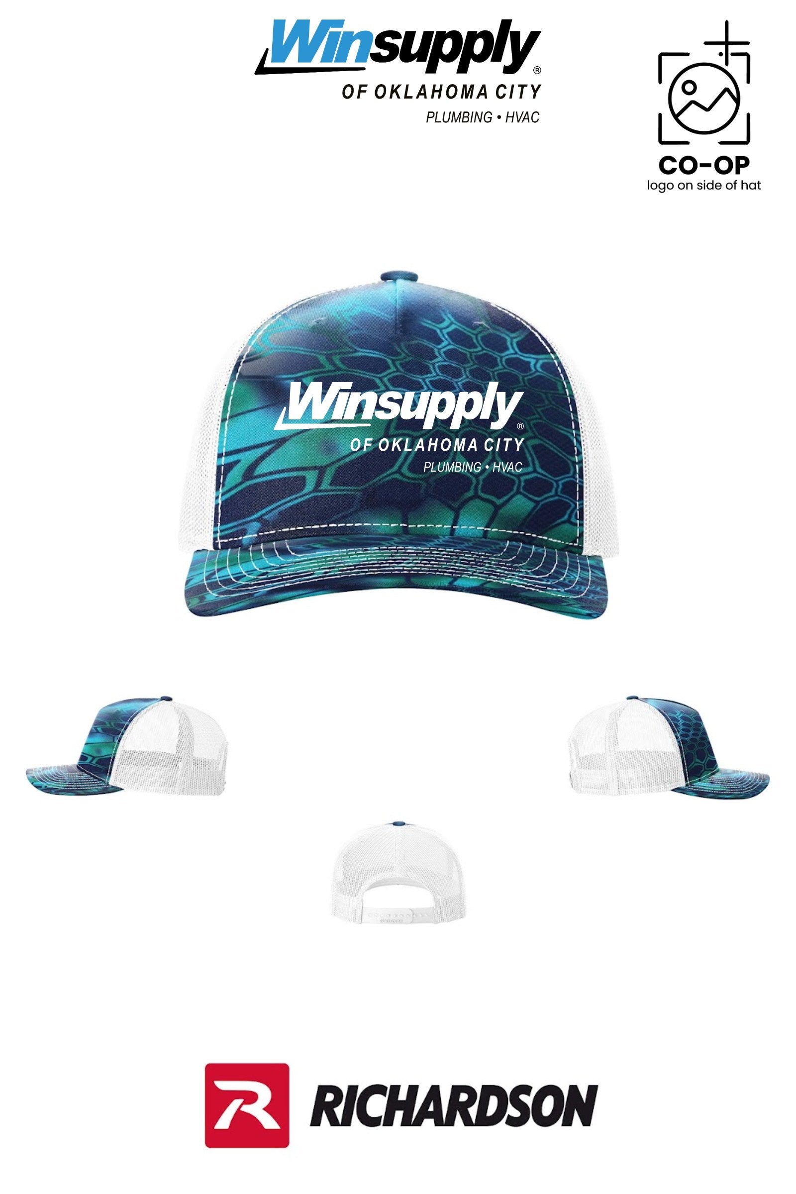 Richardson 112PFP Printed Five-Panel Trucker - Winsupply of Oklahoma City