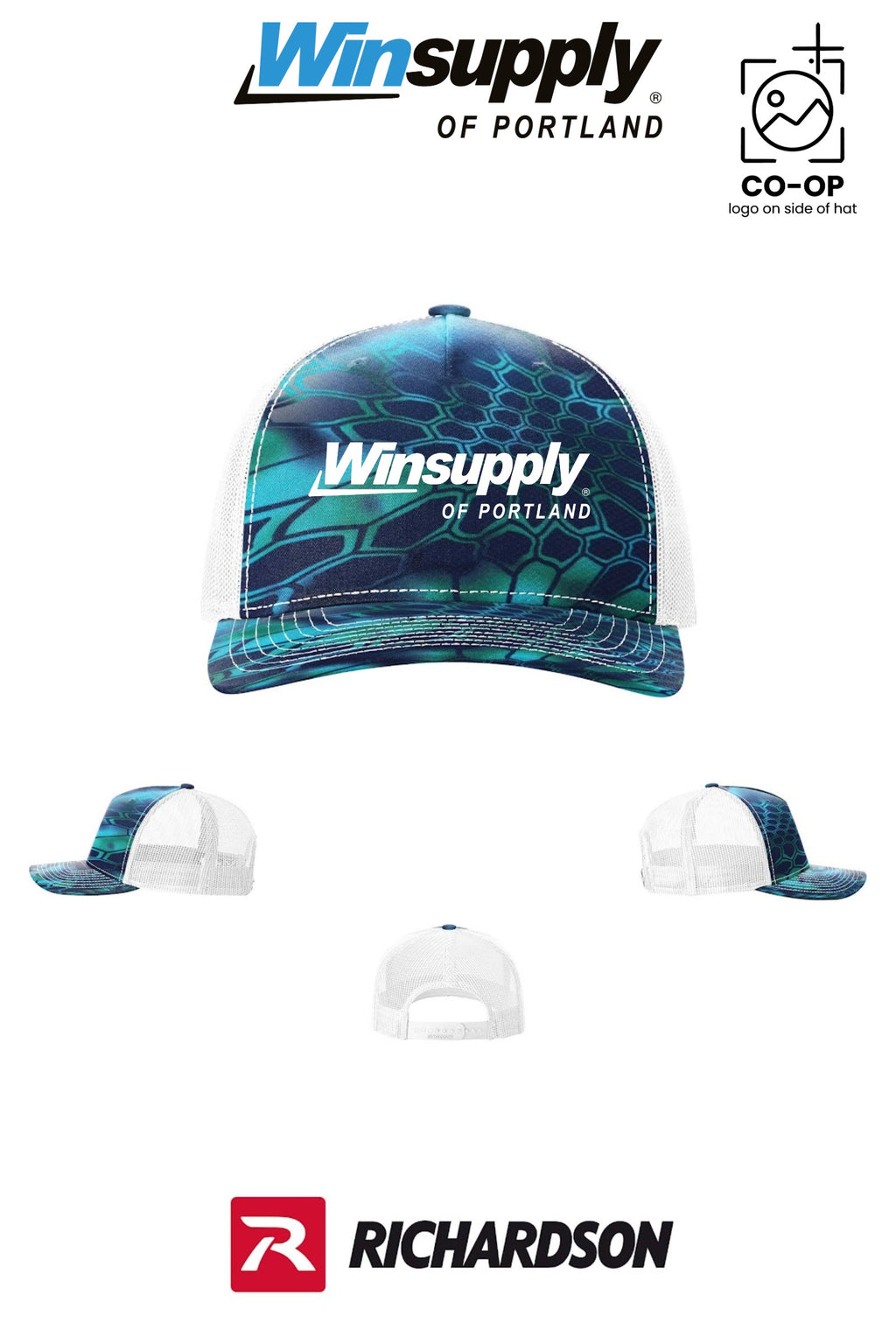 Richardson 112PFP Printed Five-Panel Trucker - Winsupply of Portland