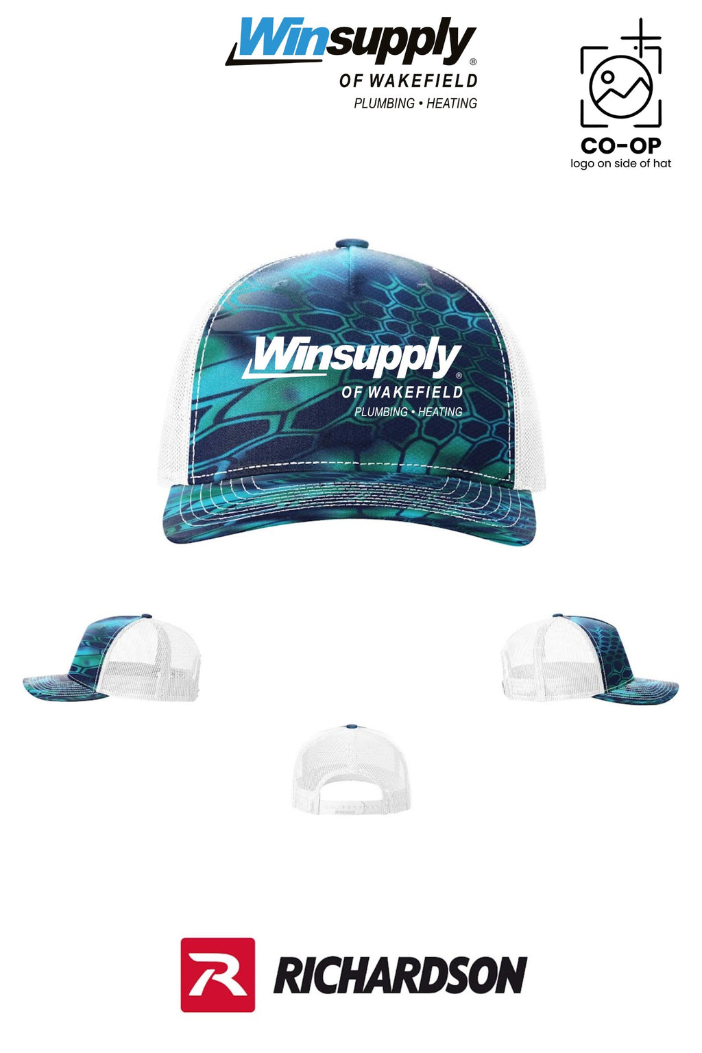 Richardson 112PFP Printed Five-Panel Trucker - Winsupply of Wakefield