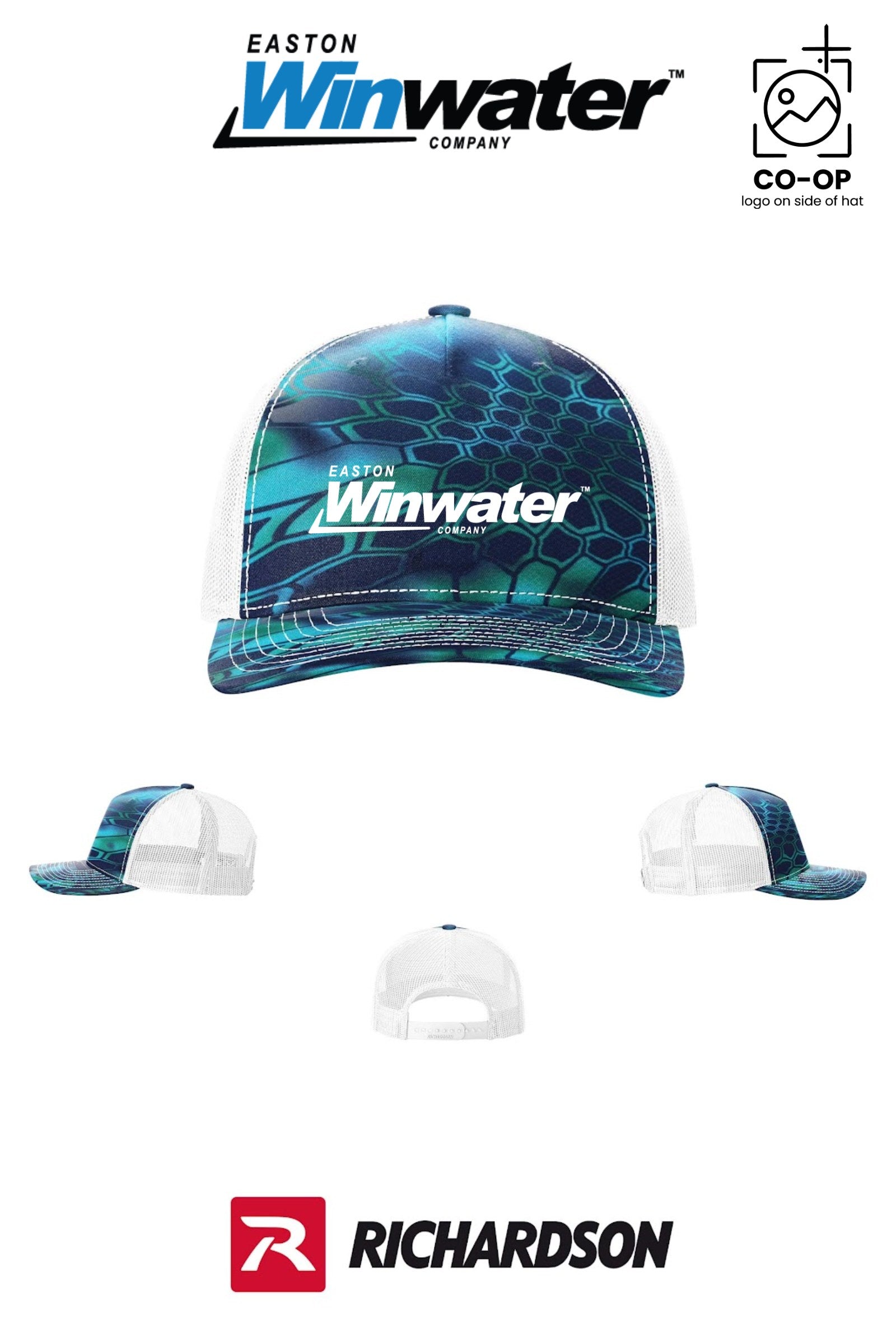 Richardson 112PFP Printed Five-Panel Trucker - Easton Winwater