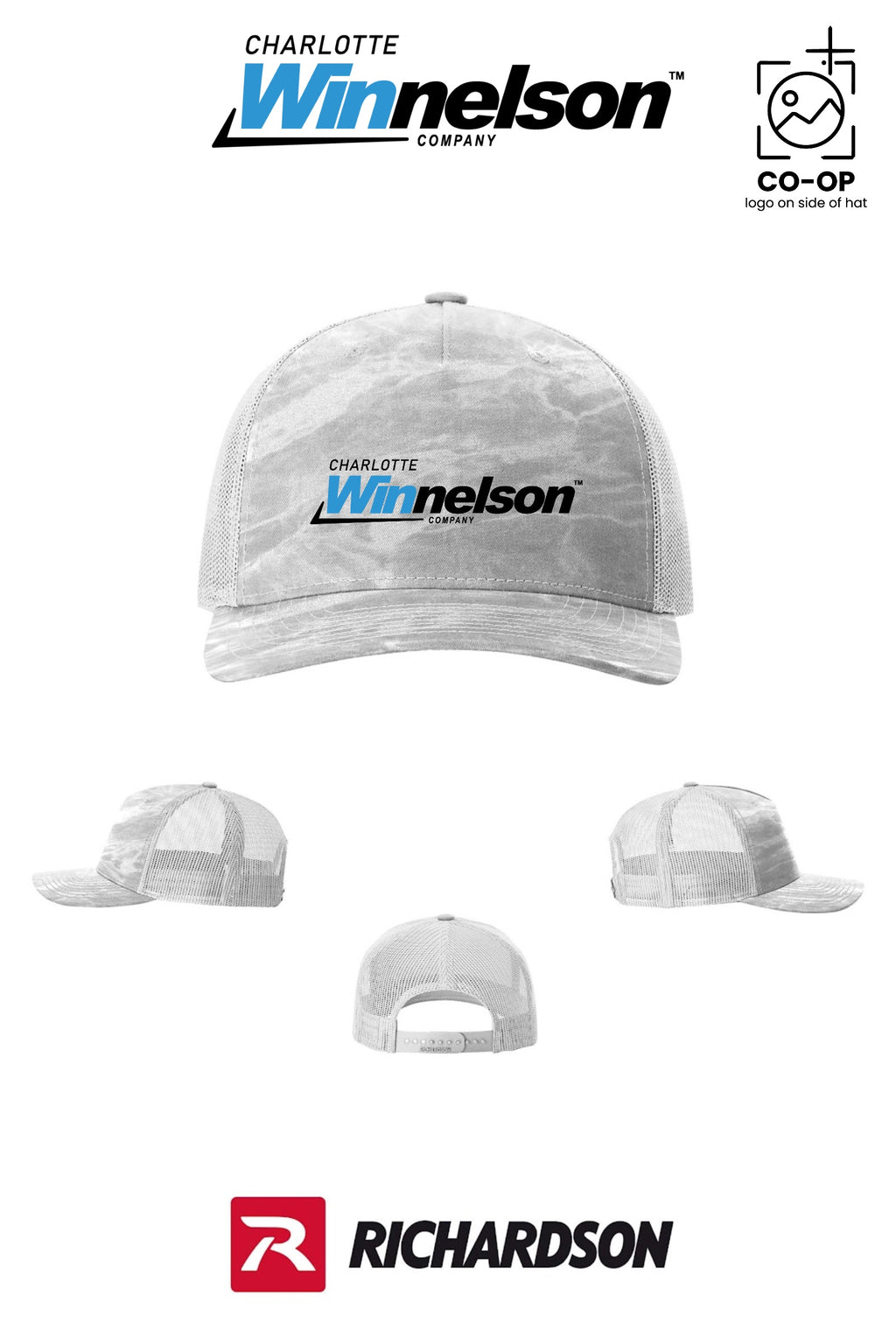 Richardson 112PFP Printed Five-Panel Trucker - Charlotte Winnelson