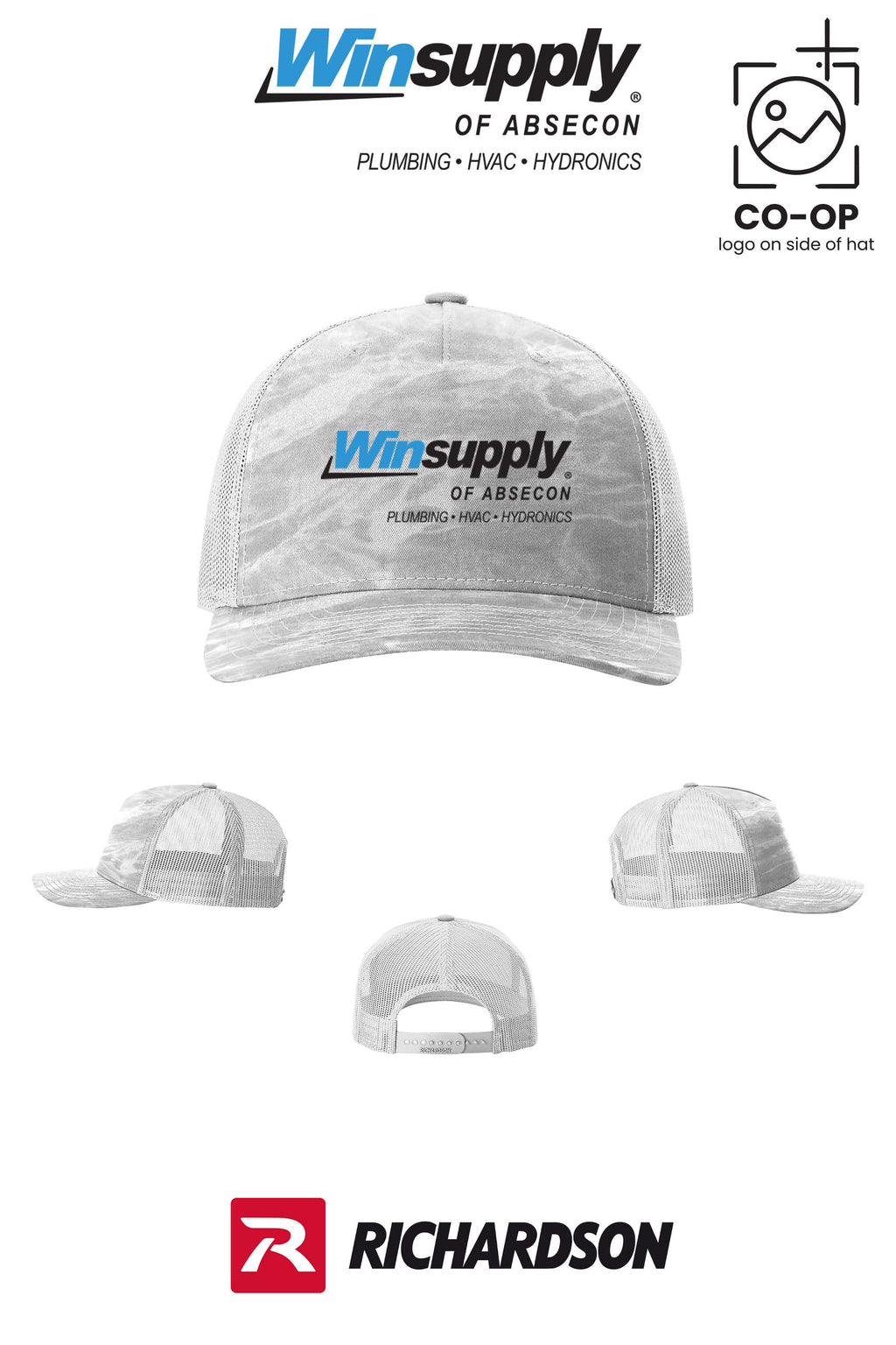 Richardson 112PFP Printed Five-Panel Trucker - Winsupply of Absecon