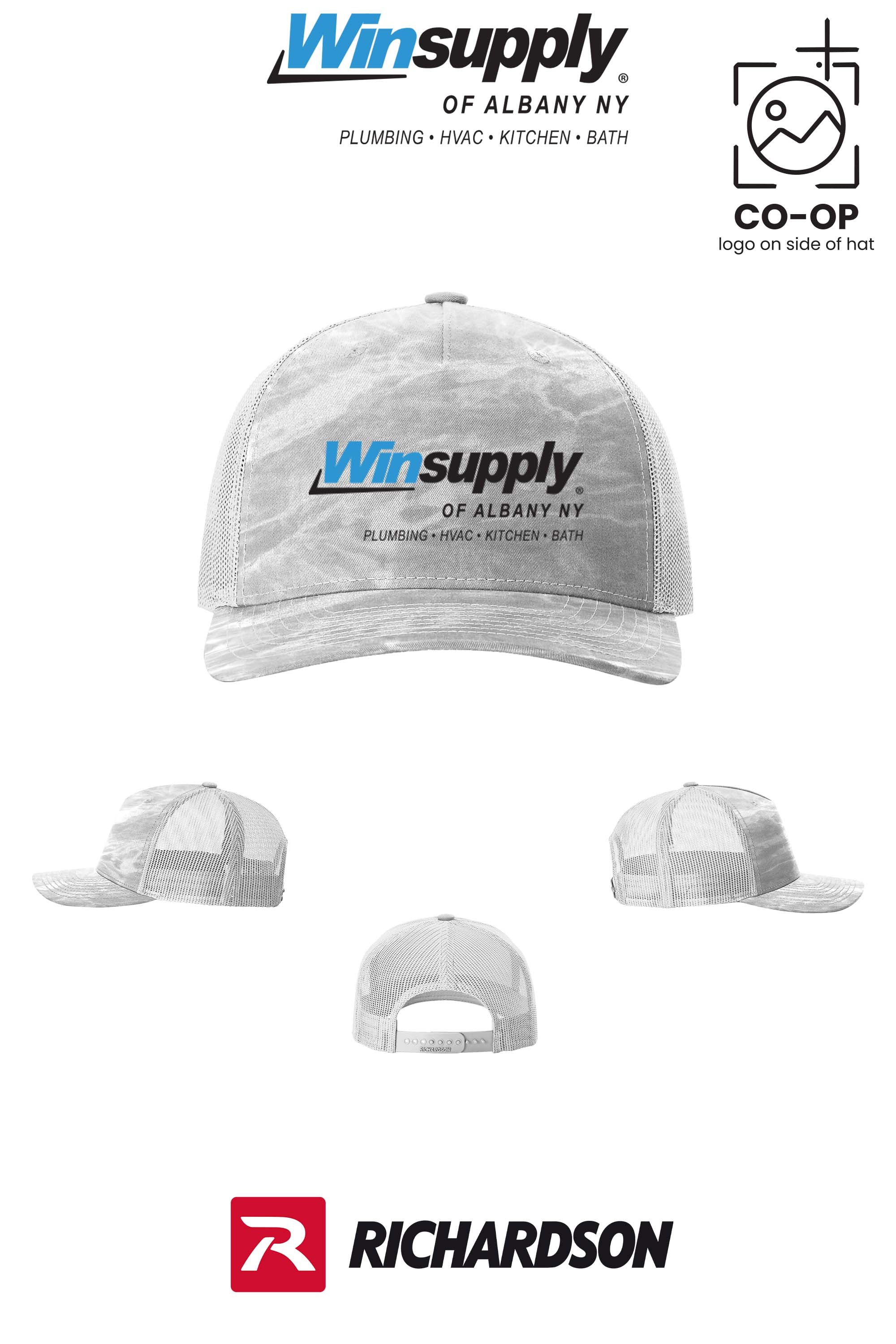 Richardson 112PFP Printed Five-Panel Trucker - Winsupply of Albany NY