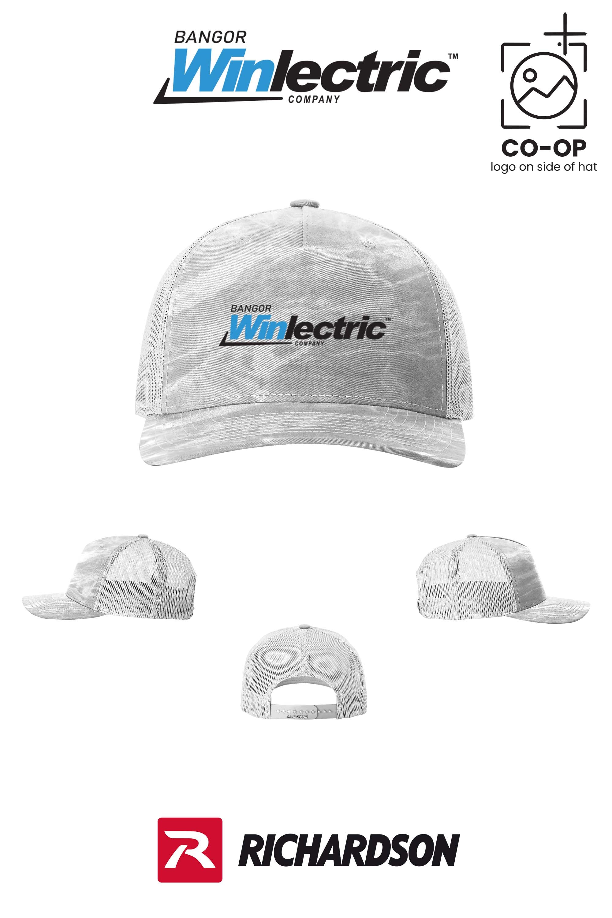 Richardson 112PFP Printed Five-Panel Trucker - Winlectric Bangor