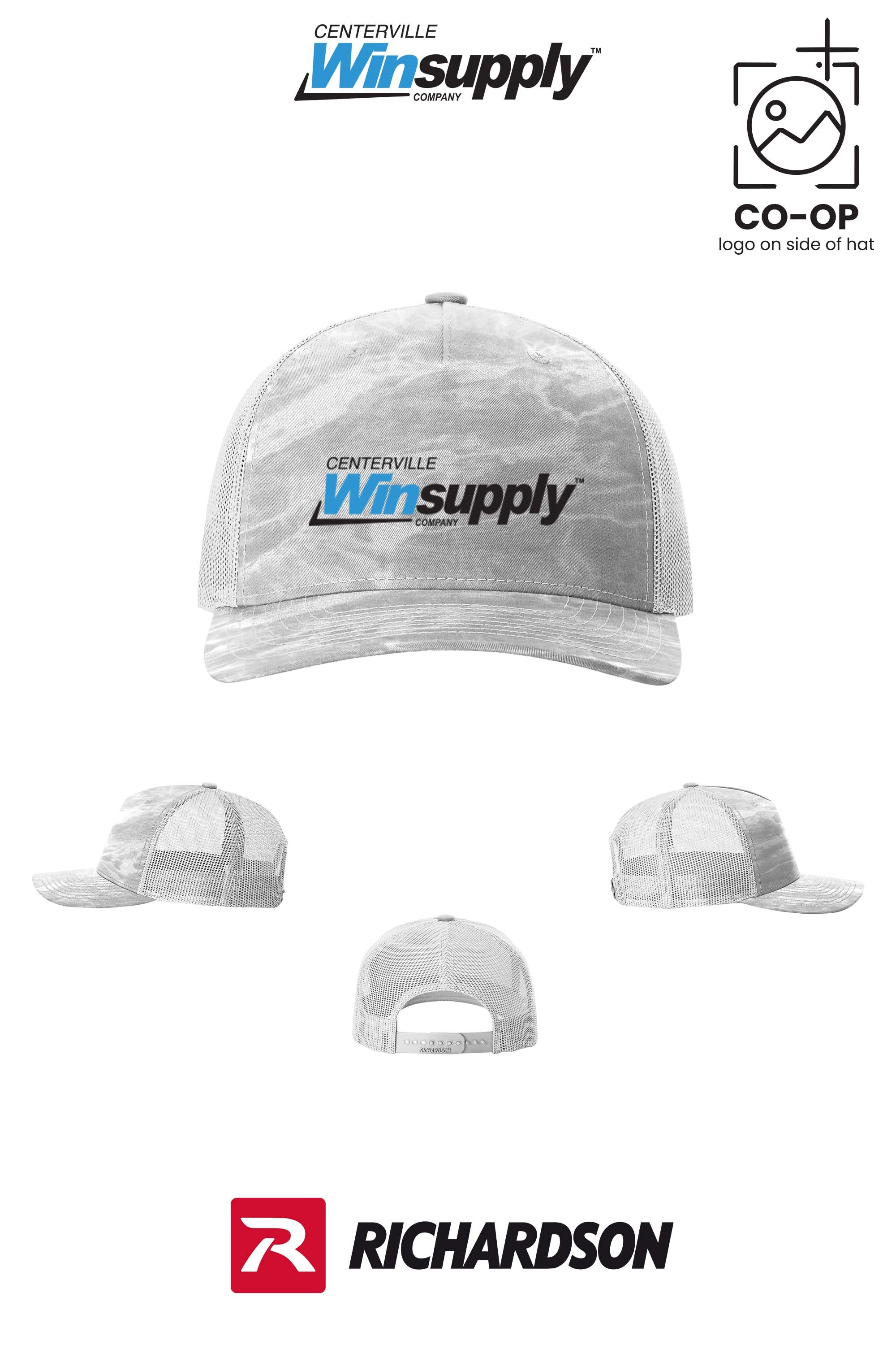Richardson 112PFP Printed Five-Panel Trucker - Winsupply Centerville OH