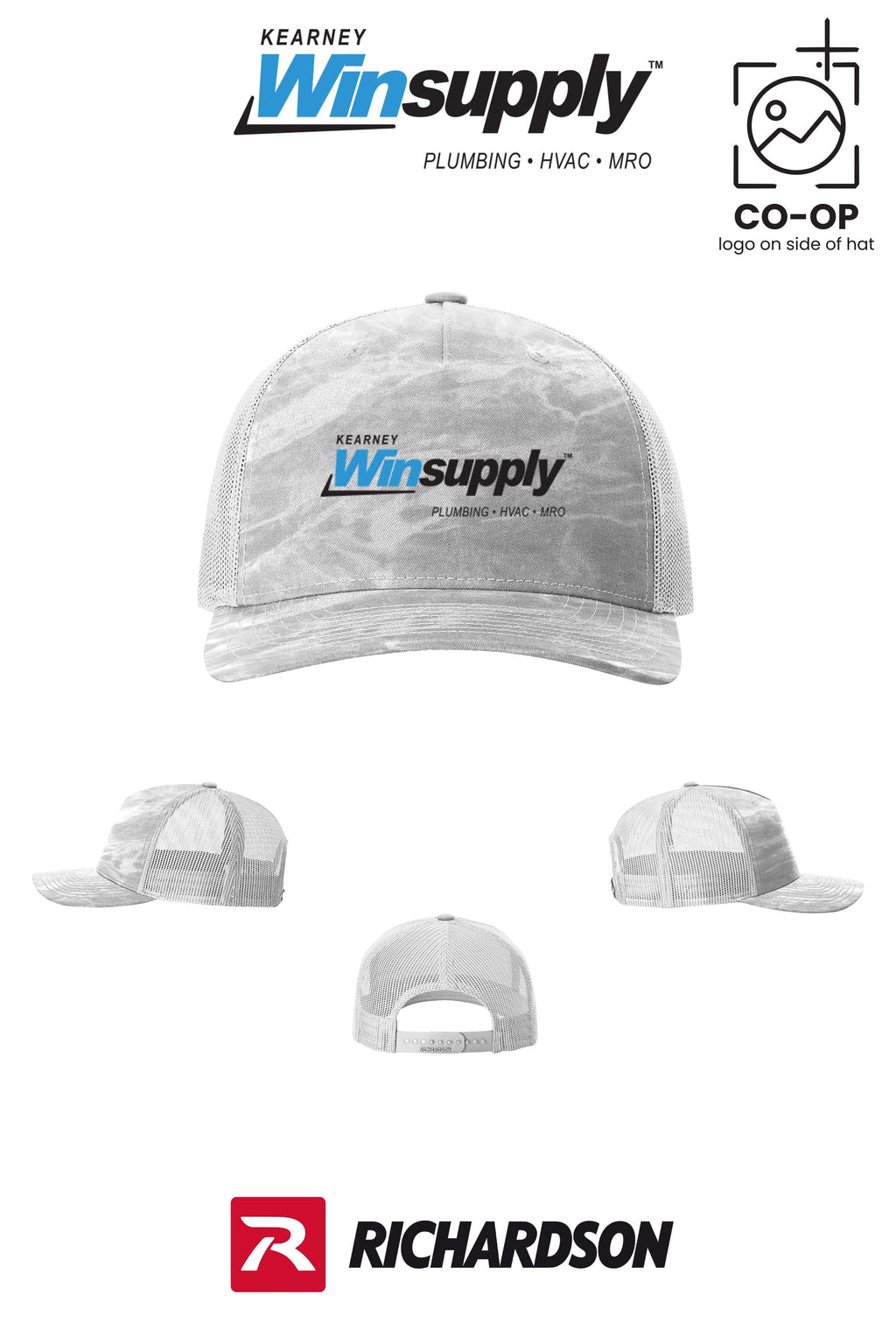 Richardson 112PFP Printed Five-Panel Trucker - Kearney Winsupply