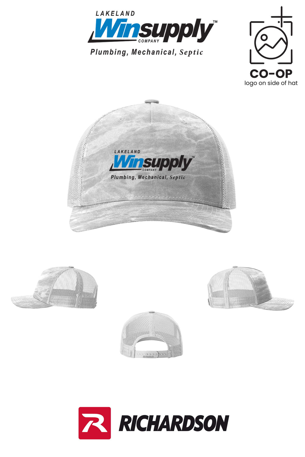 Richardson 112PFP Printed Five-Panel Trucker - Lakeland Winsupply