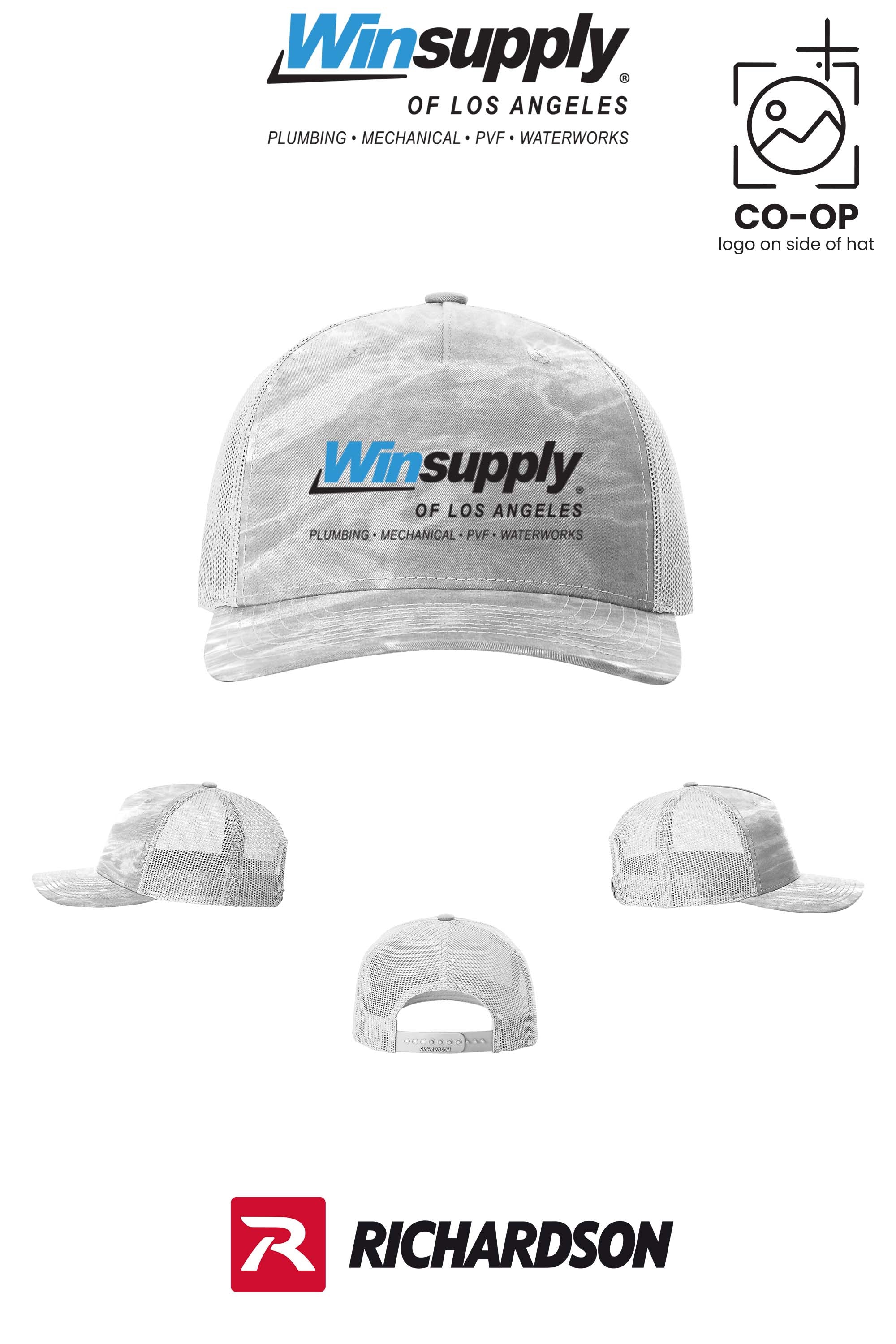 Richardson 112PFP Printed Five-Panel Trucker - Winsupply of Los Angeles