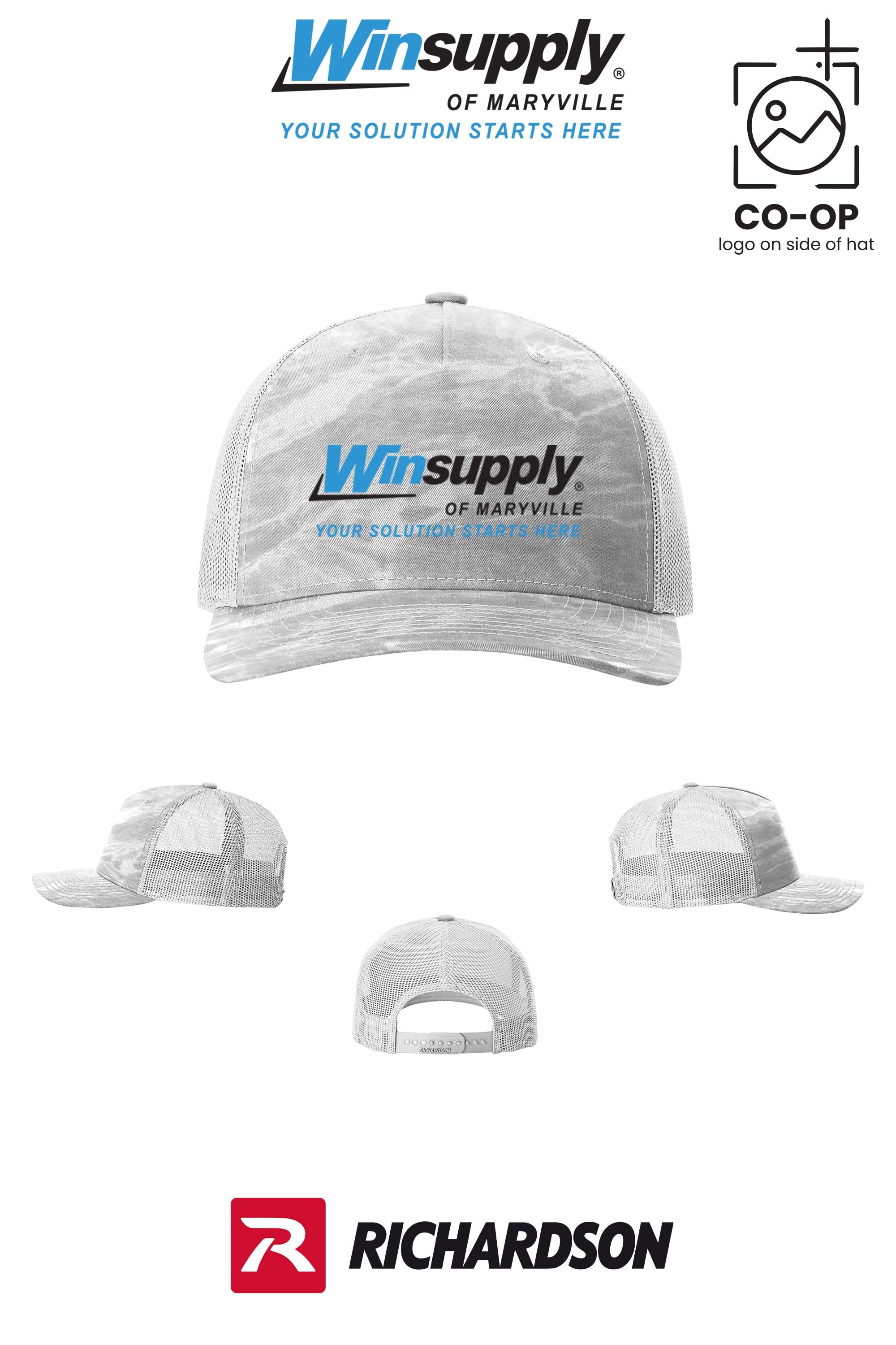 Richardson 112PFP Printed Five-Panel Trucker - Winsupply of Maryville