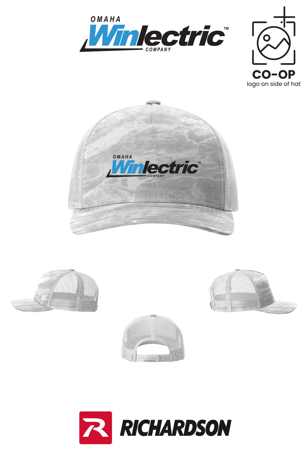 Richardson 112PFP Printed Five-Panel Trucker - Omaha Winlectric