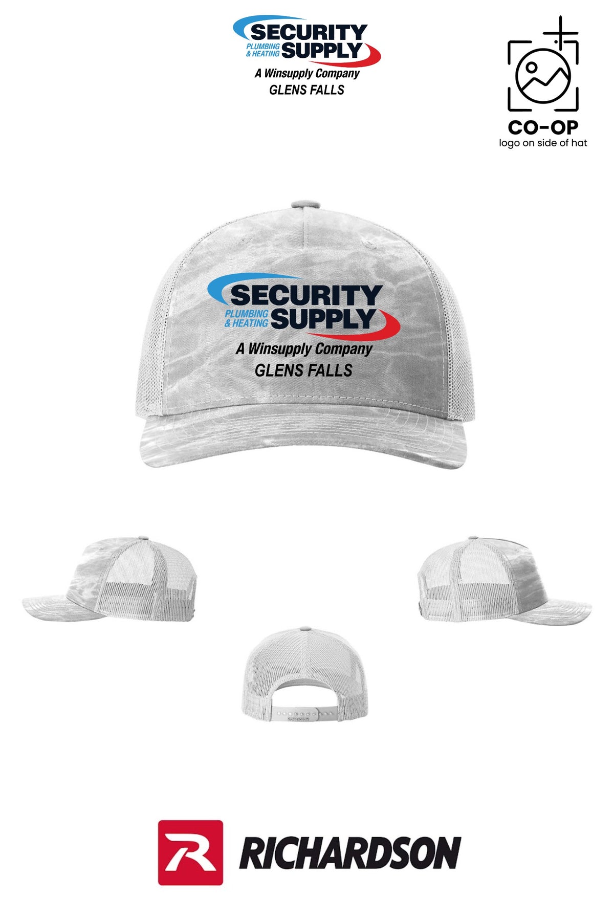 Richardson 112PFP Printed Five-Panel Trucker - SPHS Glens Falls