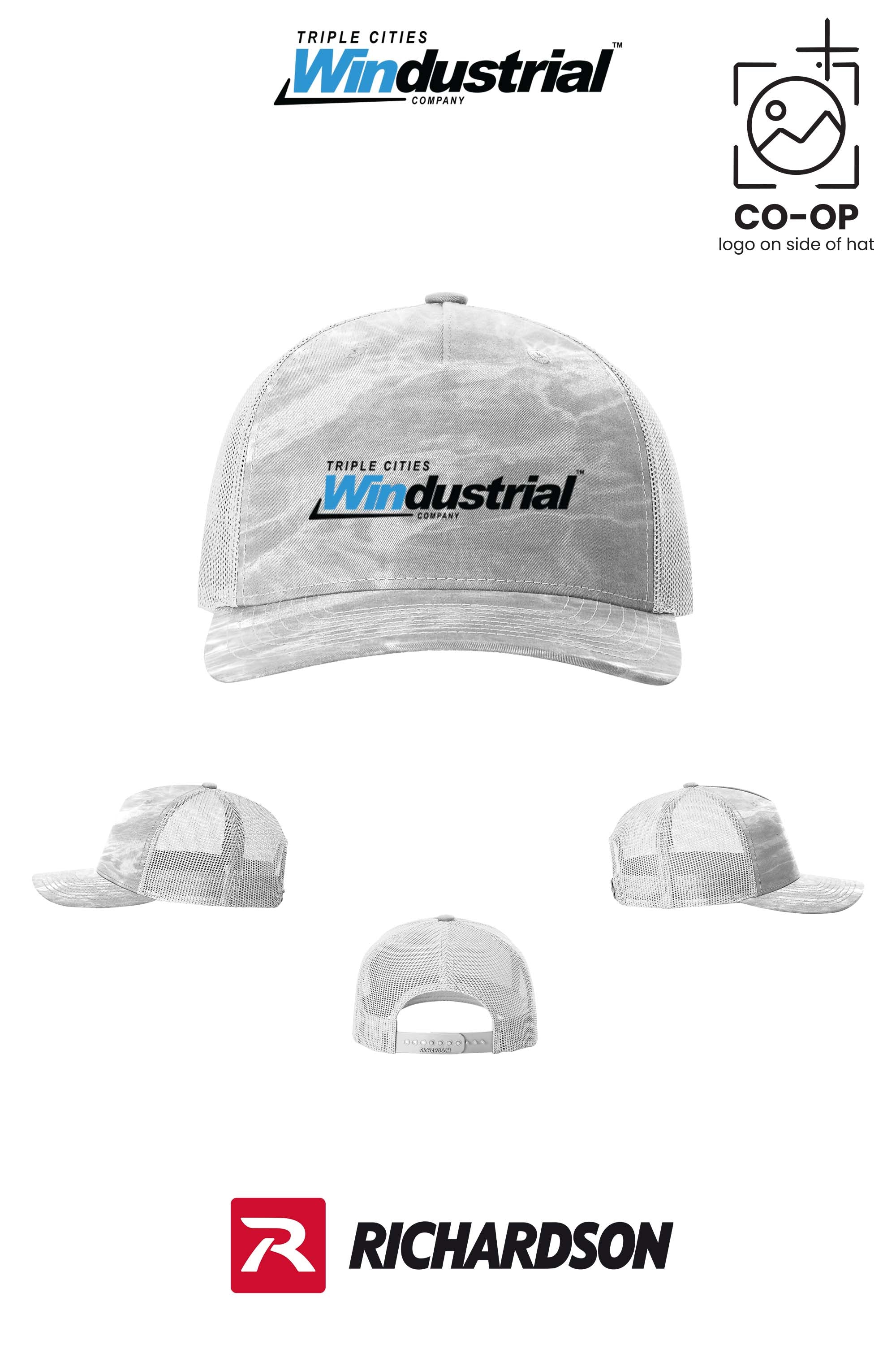 Richardson 112PFP Printed Five-Panel Trucker - Windustrial Triple Cities
