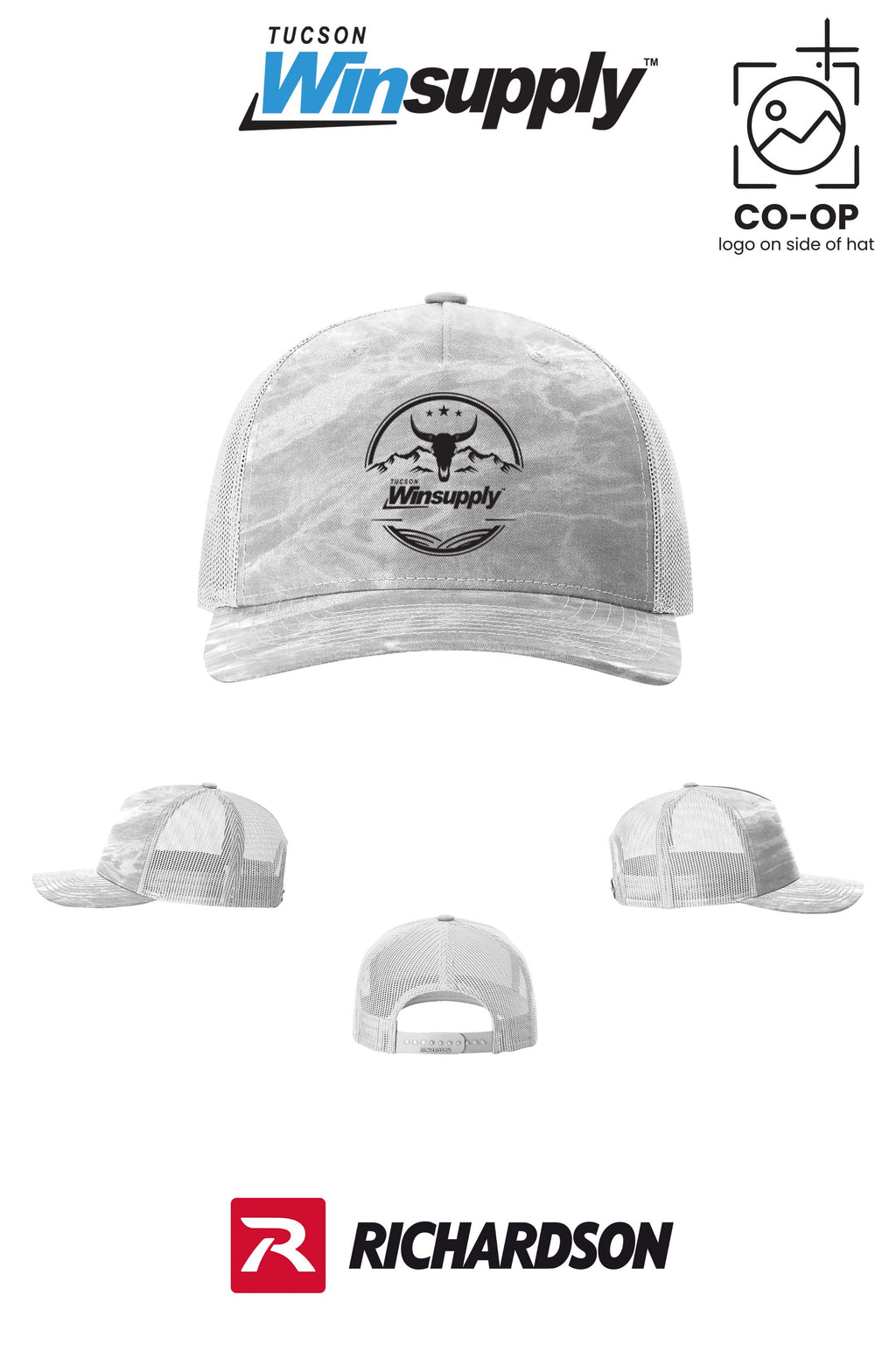 Richardson 112PFP Printed Five-Panel Trucker - Winsupply Tucson AZ