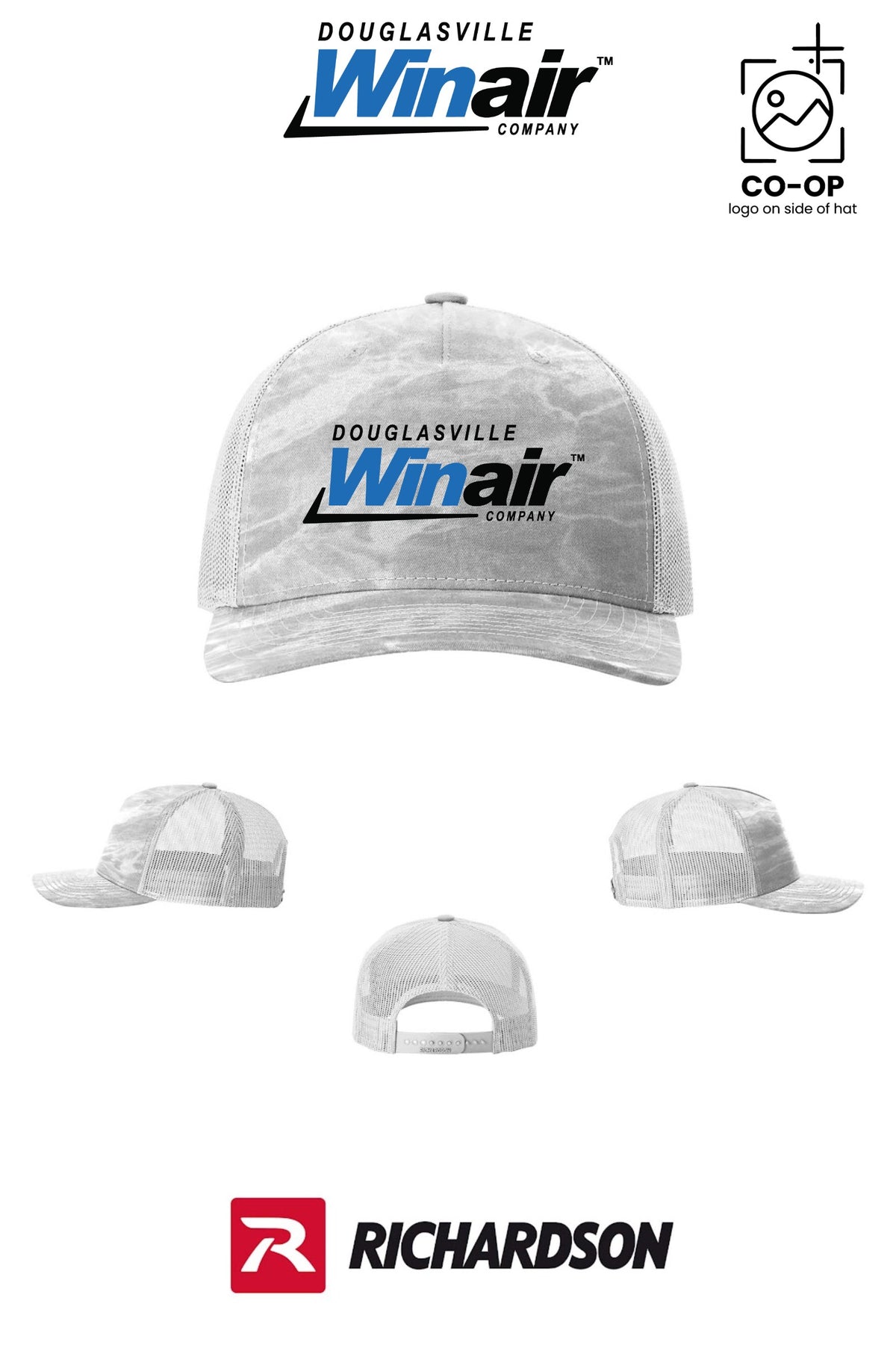 Richardson 112PFP Printed Five-Panel Trucker - Douglasville Winair