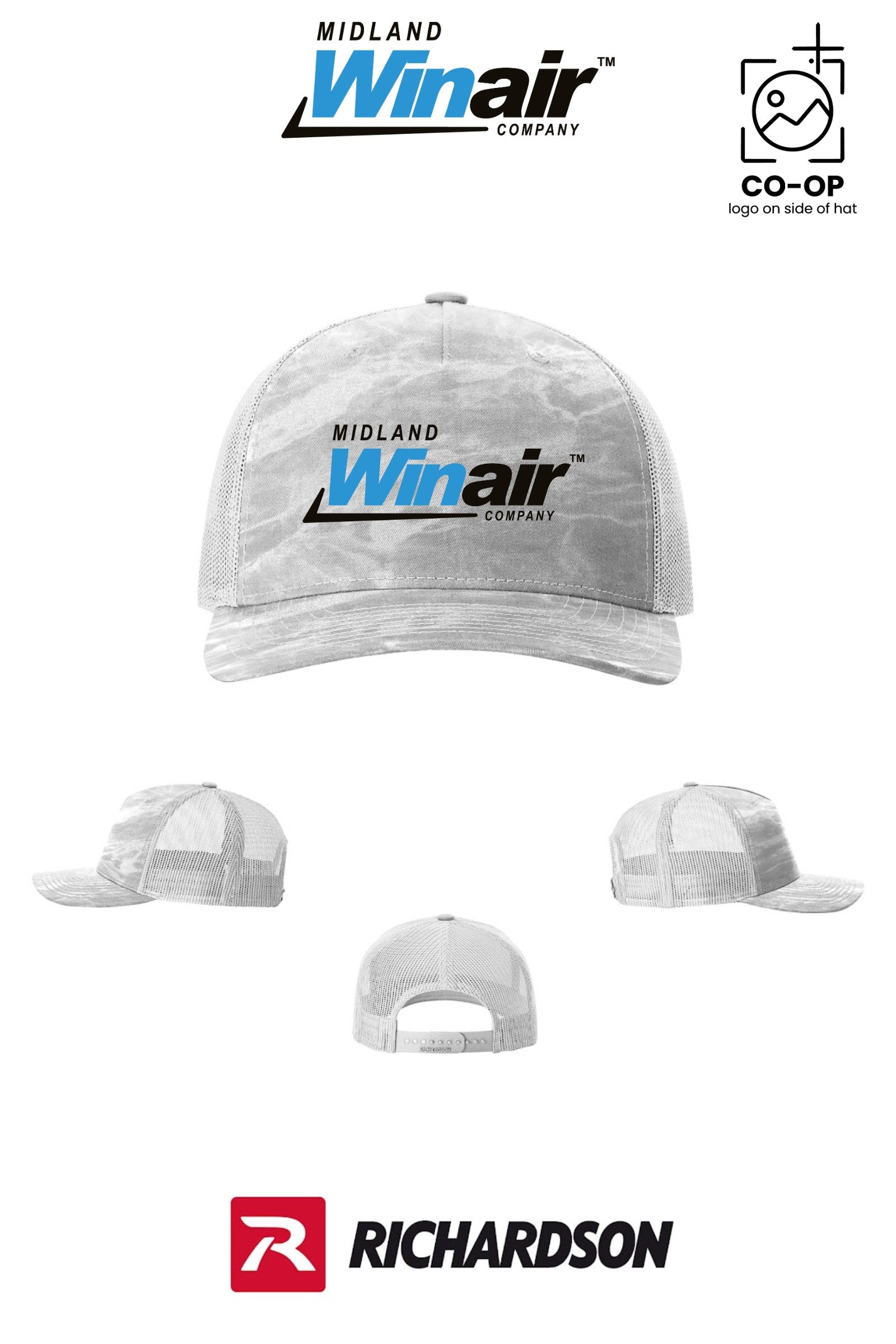 Richardson 112PFP Printed Five-Panel Trucker - Midland Winair