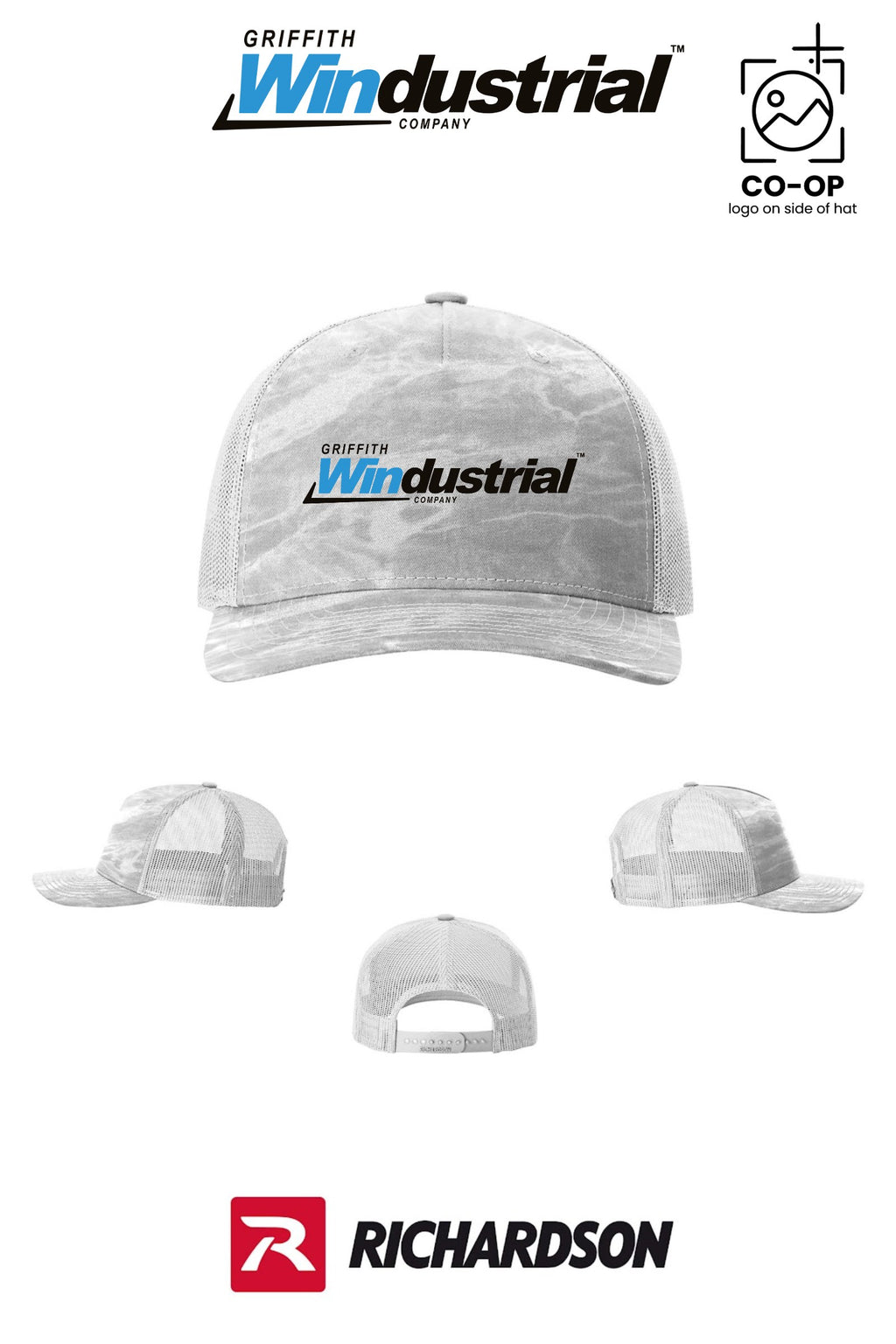 Richardson 112PFP Printed Five-Panel Trucker - Griffith Windustrial