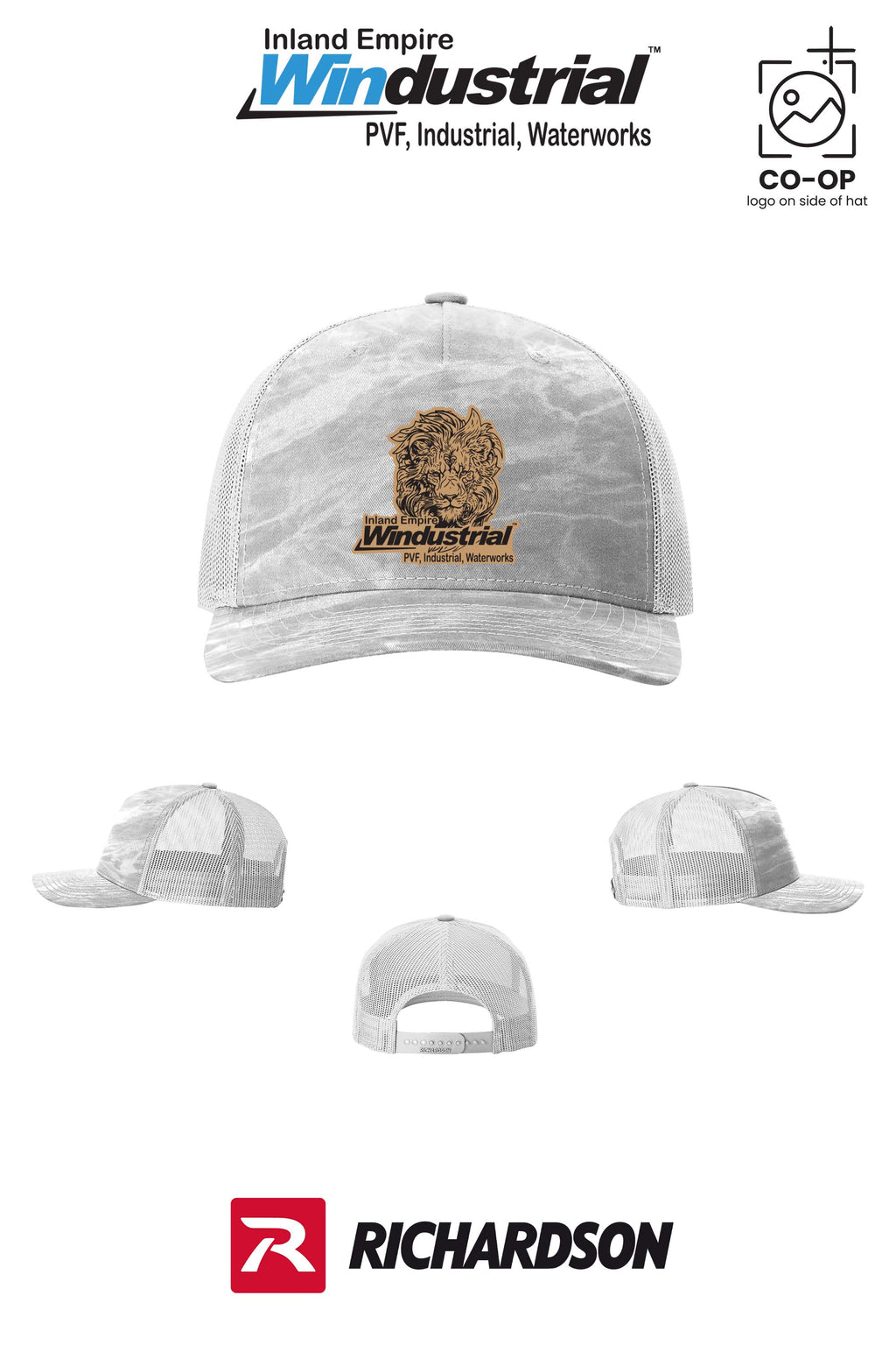 Richardson 112PFP Printed Five-Panel Trucker - Inland Empire Windustrial