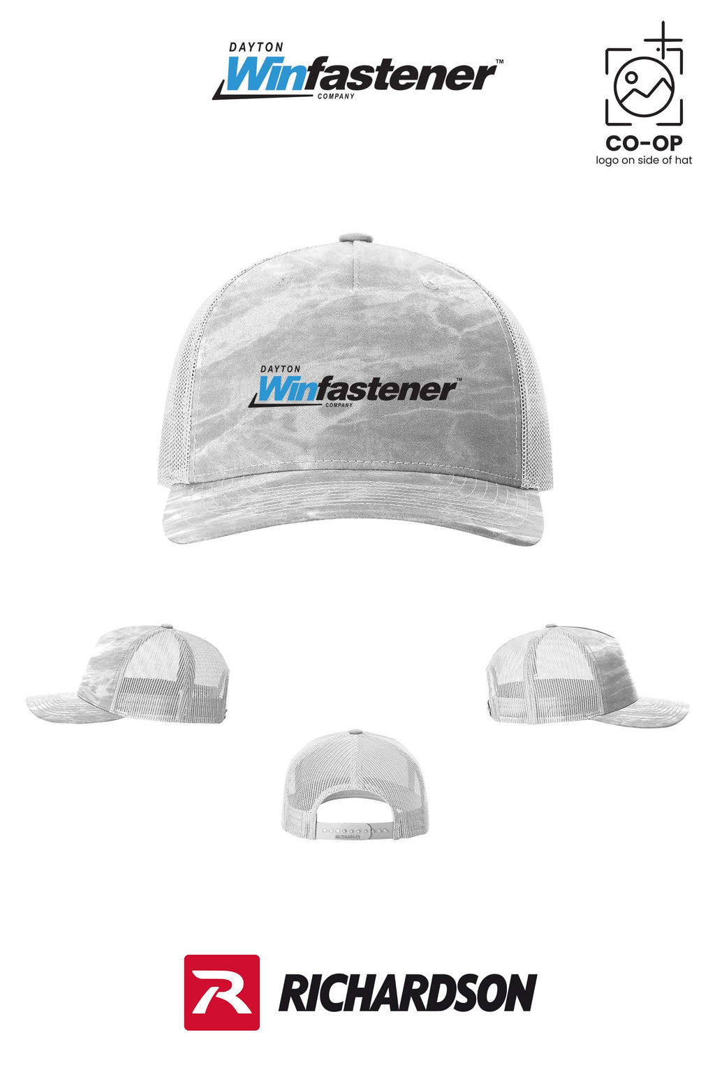 Richardson 112PFP Printed Five-Panel Trucker - Dayton Winfastener