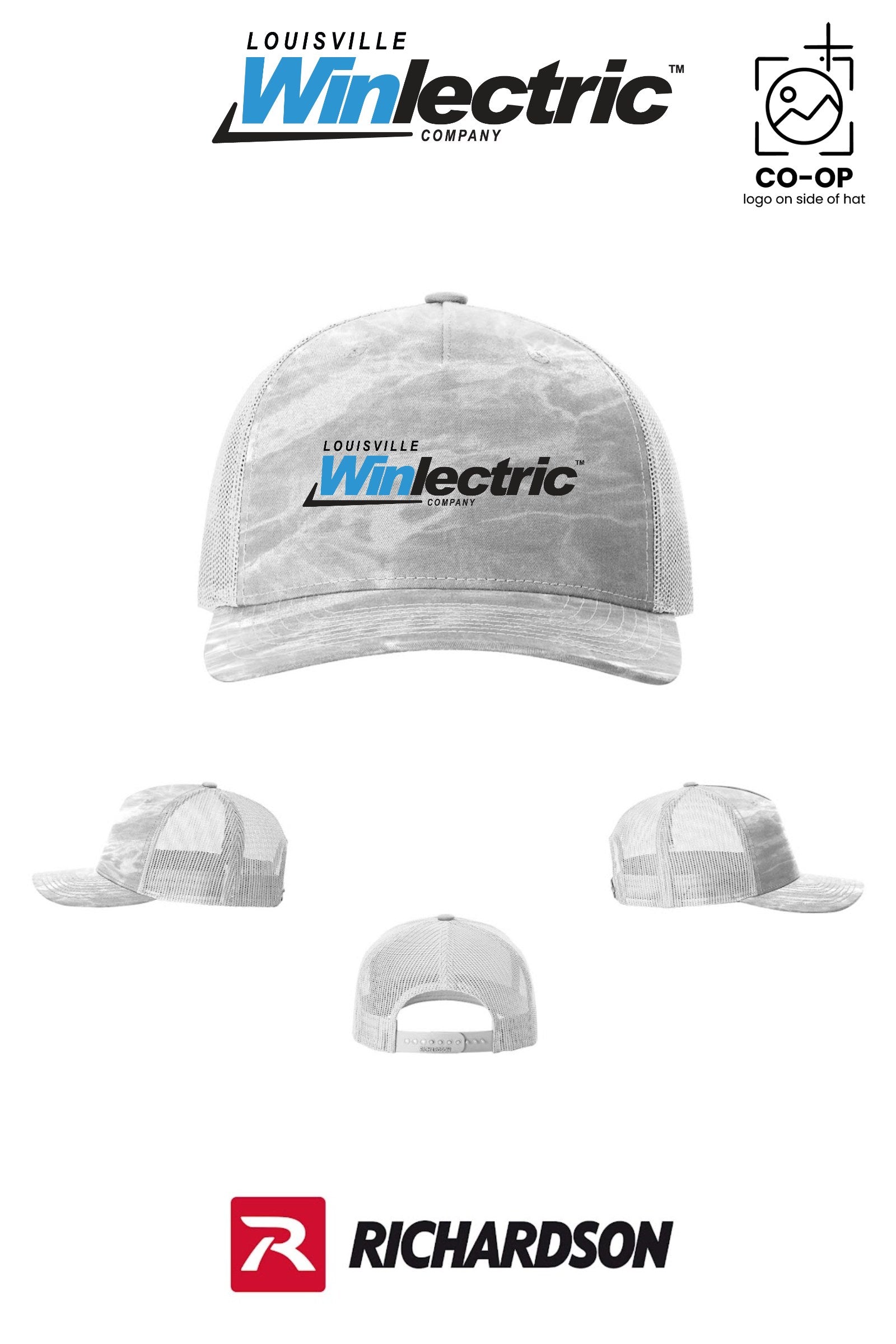 Richardson 112PFP Printed Five-Panel Trucker - Louisville Winlectric